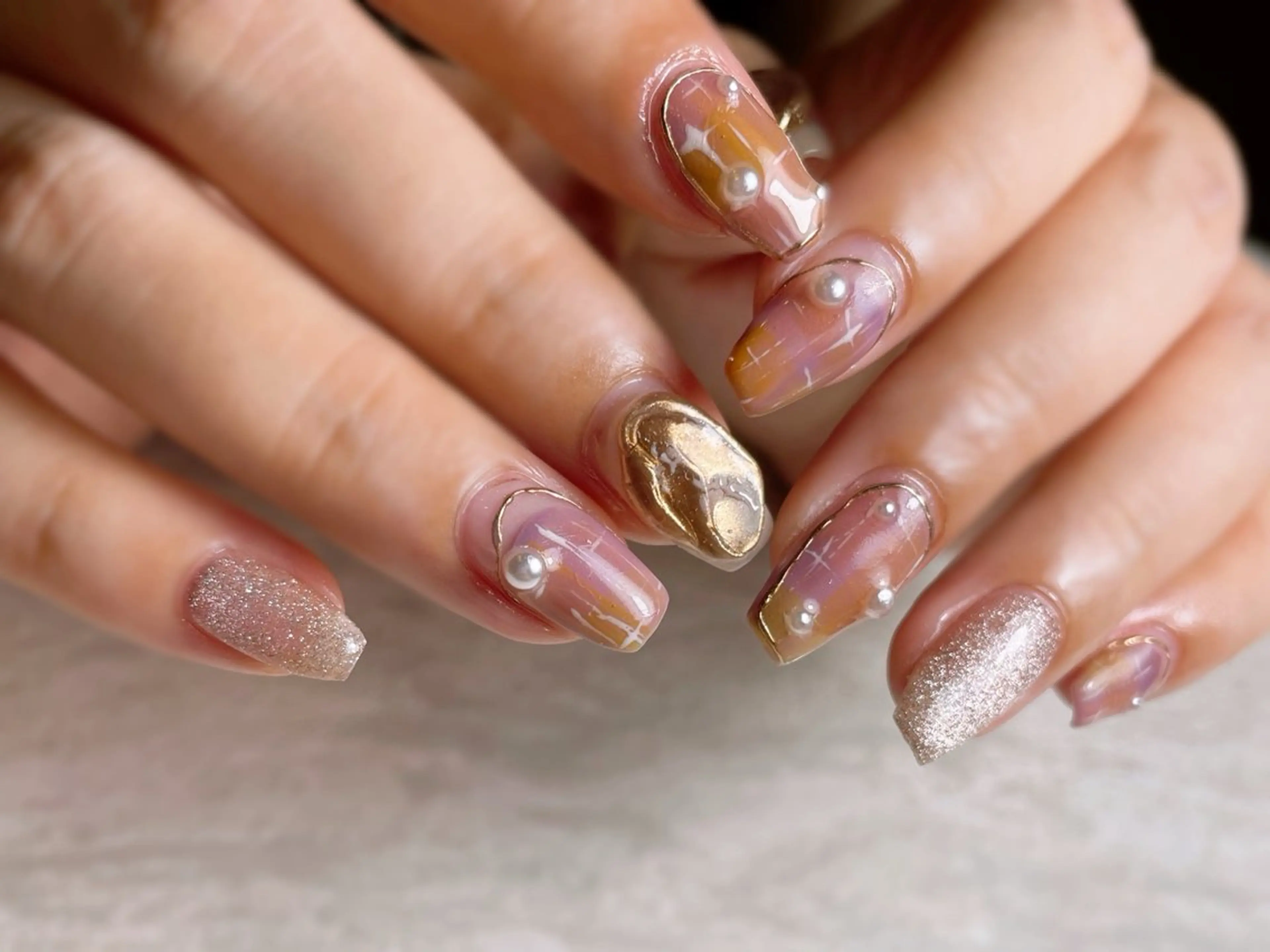 ネイル 持ち込み ニュアンスネイル G's  nail所属・漢方温活サロン ひだまり【本郷台】のエステ・リラクイメージ