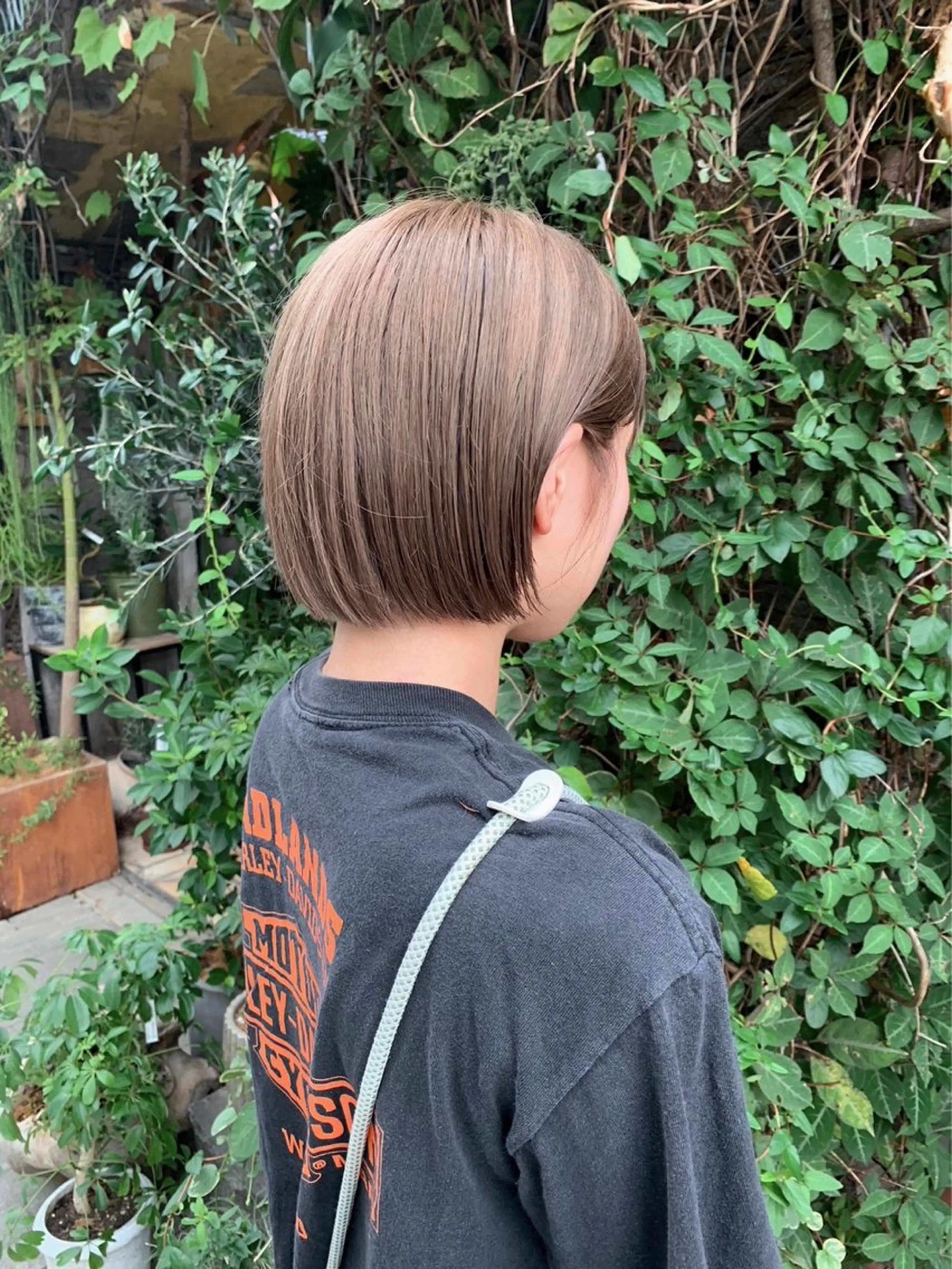 ミディアム カラー ベージュカラー ブリーチ ブラウンカラー ブラウンベージュ ヘアカラー トリートメント レイヤーカット/栄/ 顔周り/キトウモエノのヘアスタイル