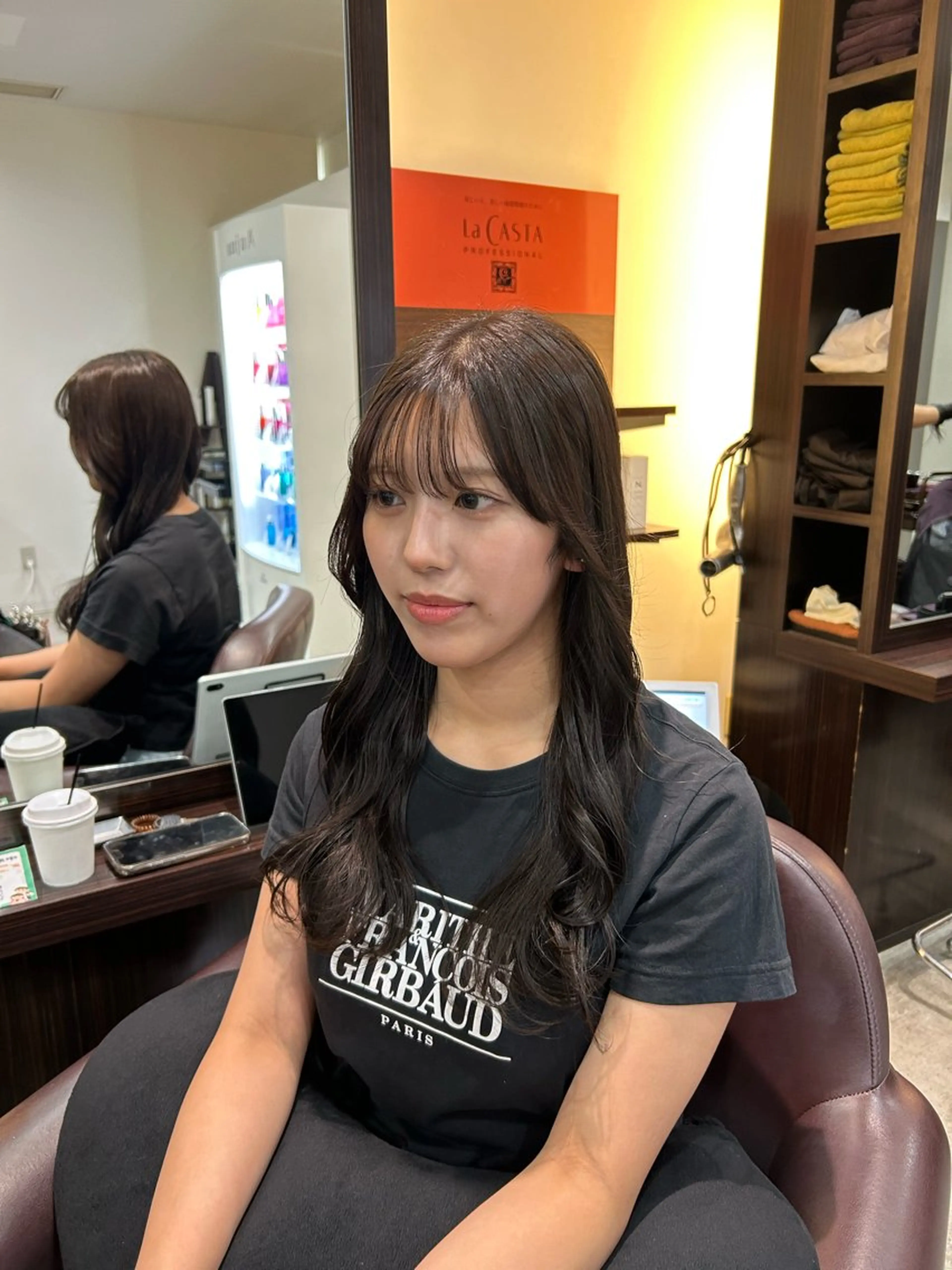 ロング カラー グレージュ オリーブグレージュ オリーブグレー 坂本奈都美 🎀のヘアスタイル