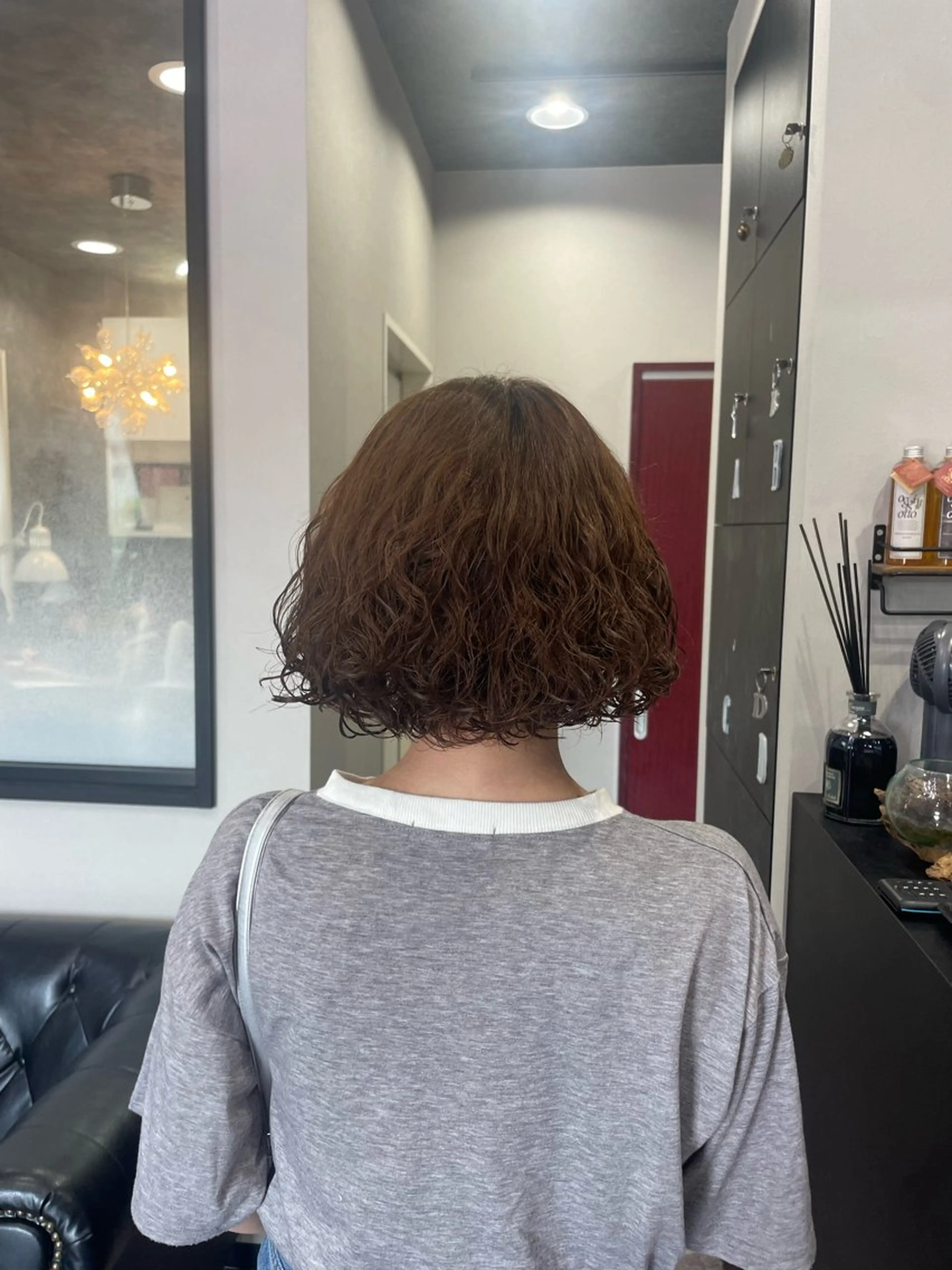 ミディアム カラー ヘアカラー 友滝 真菜美のヘアスタイル