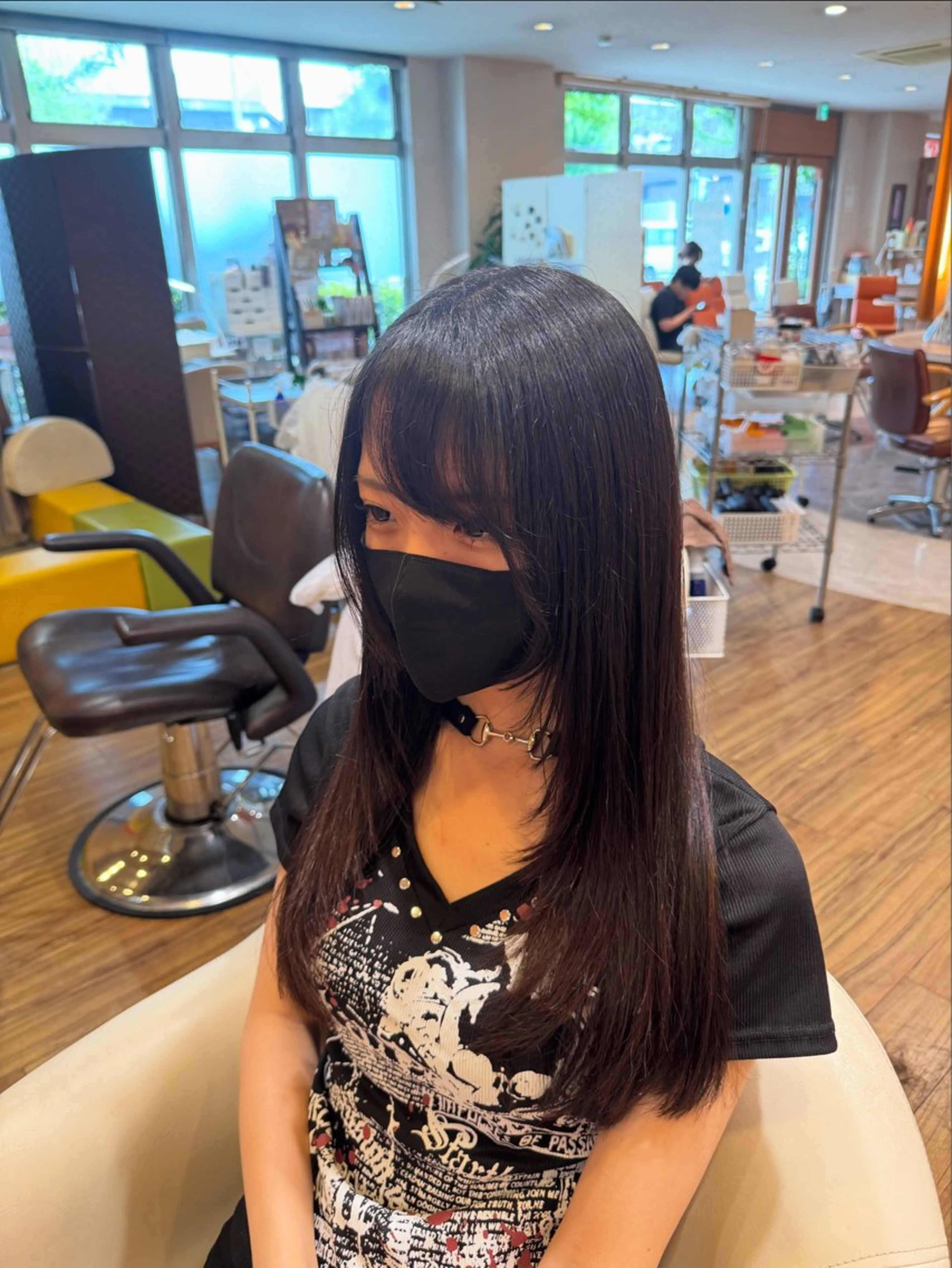 セミロング カラー ヘアアレンジ レイヤーカット select 大森 慶斗のヘアスタイル