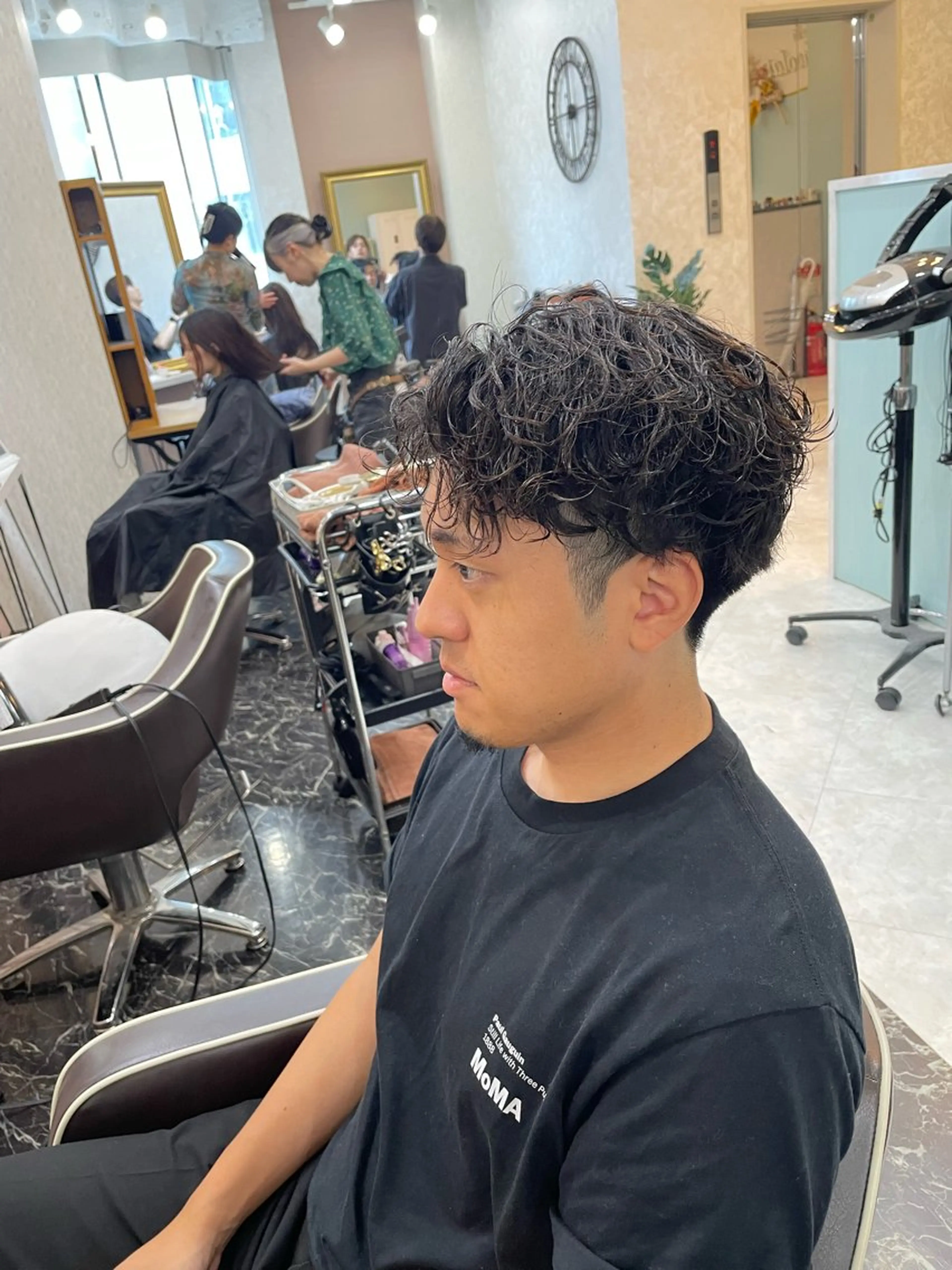 メンズ カット パーマ 亀川蓮 Agu hairのヘアスタイル