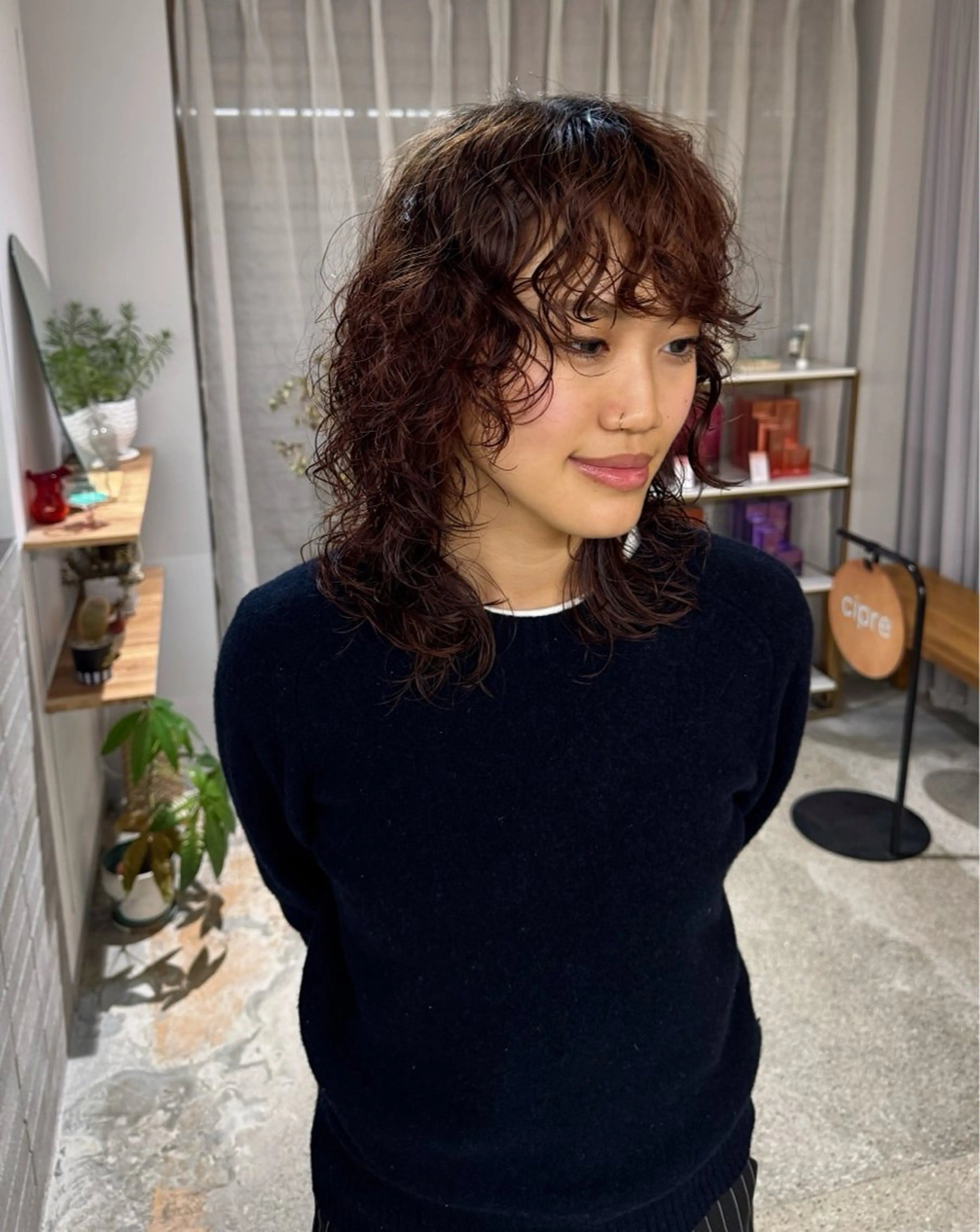 カラー cipre もものヘアスタイル