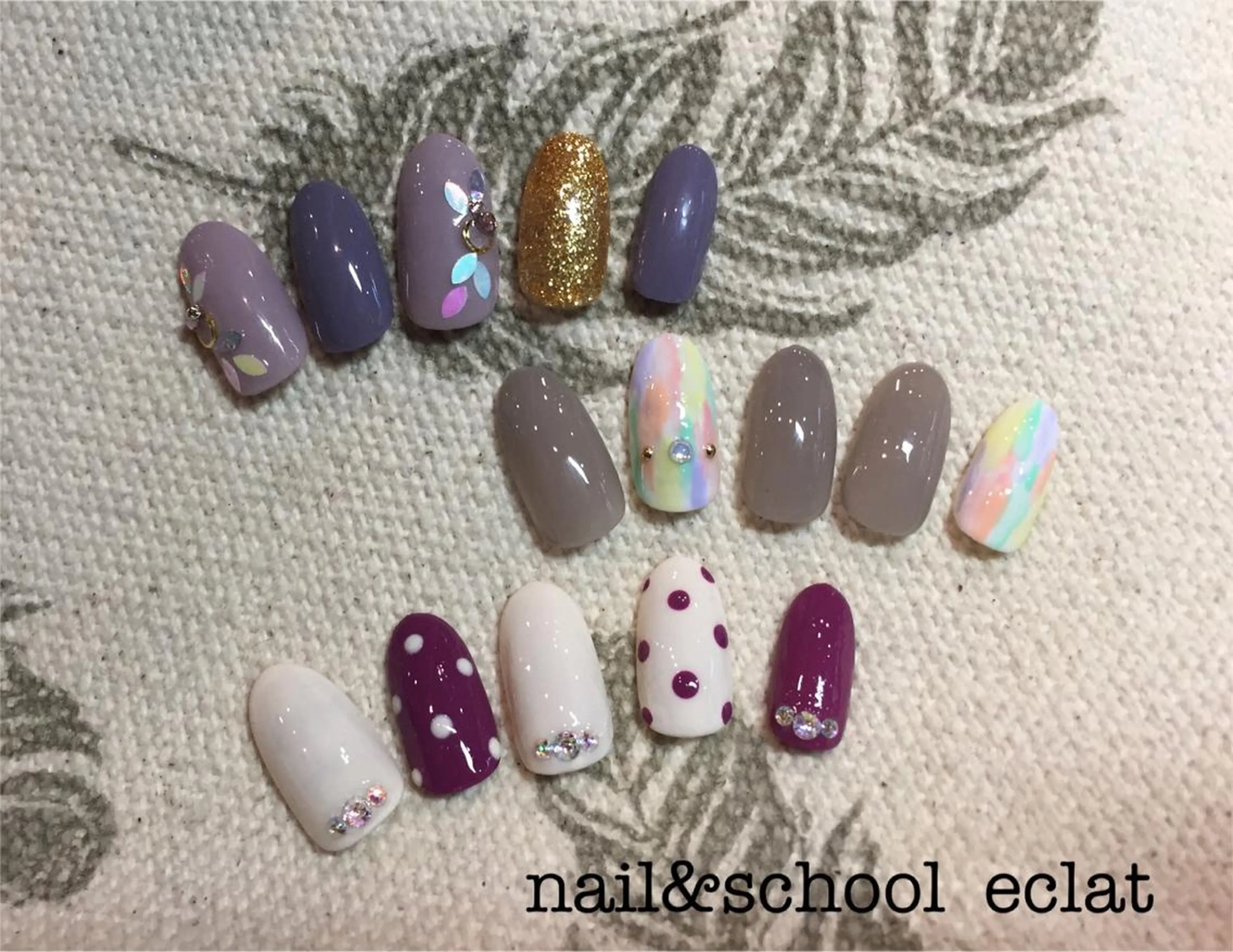 ネイル ハンドネイル センター南 eclatのネイルデザイン