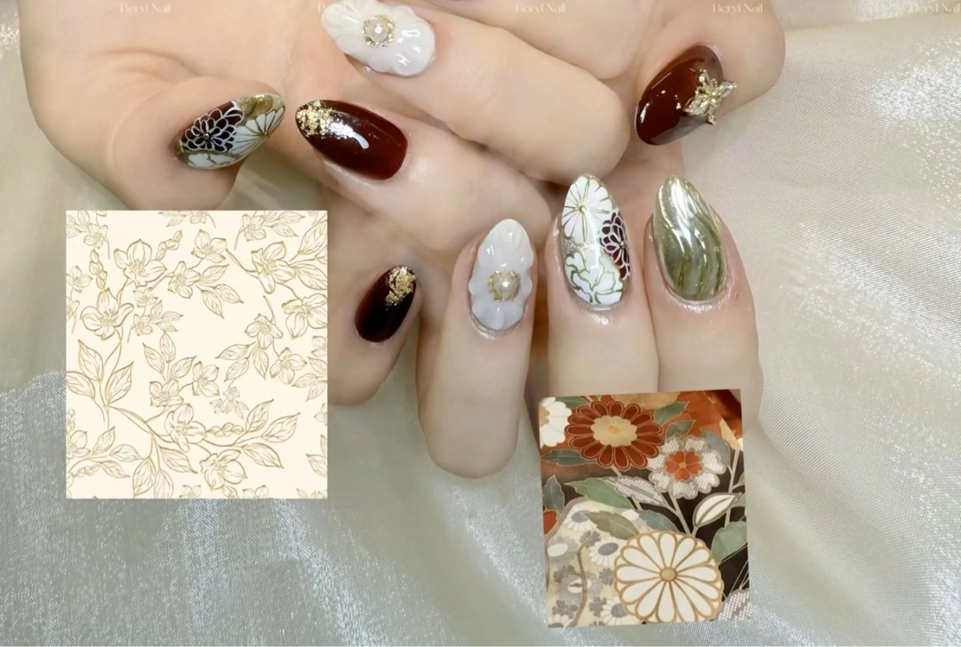 ネイル フレンチネイル グラデーション キラキラネイル 韓国ネイル マグネットネイル ハンドネイル 🎀🎀YooLi Nail Salonのネイルデザイン