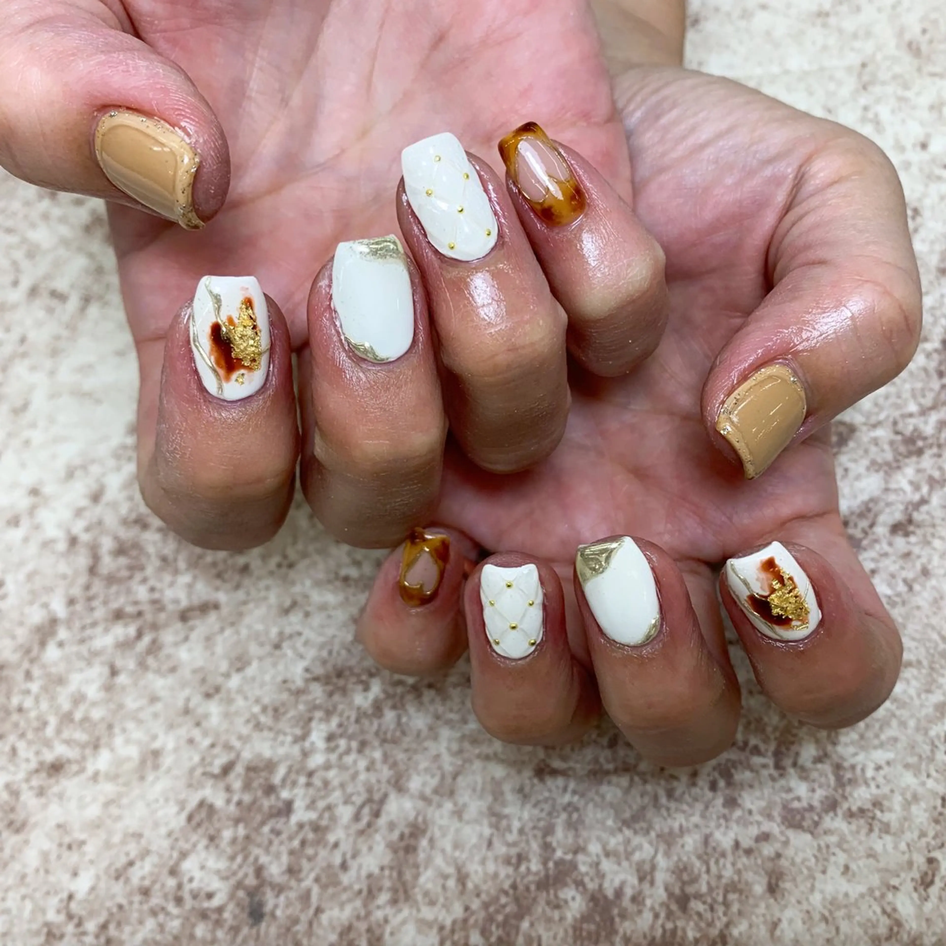 ネイル ハンドネイル ⭐︎休業中の練習⭐︎ JNA認定講師髙橋のネイルデザイン