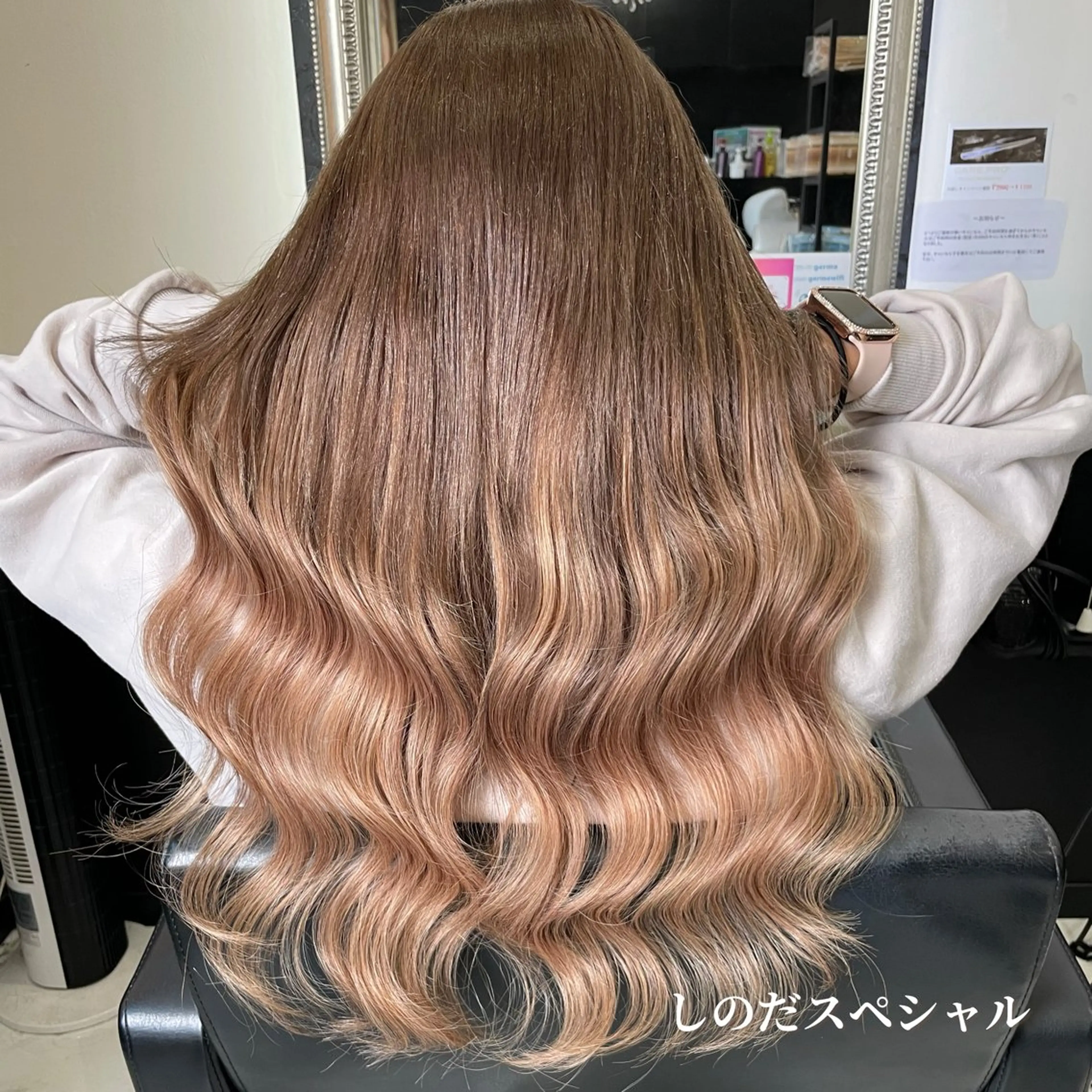 まるっとイメチェン❣️カラー×プルエク🌟ダイヤモンド毛質 57㎝(へそ上)60本 👇プルエクステの詳細は概要欄へ👇の写真