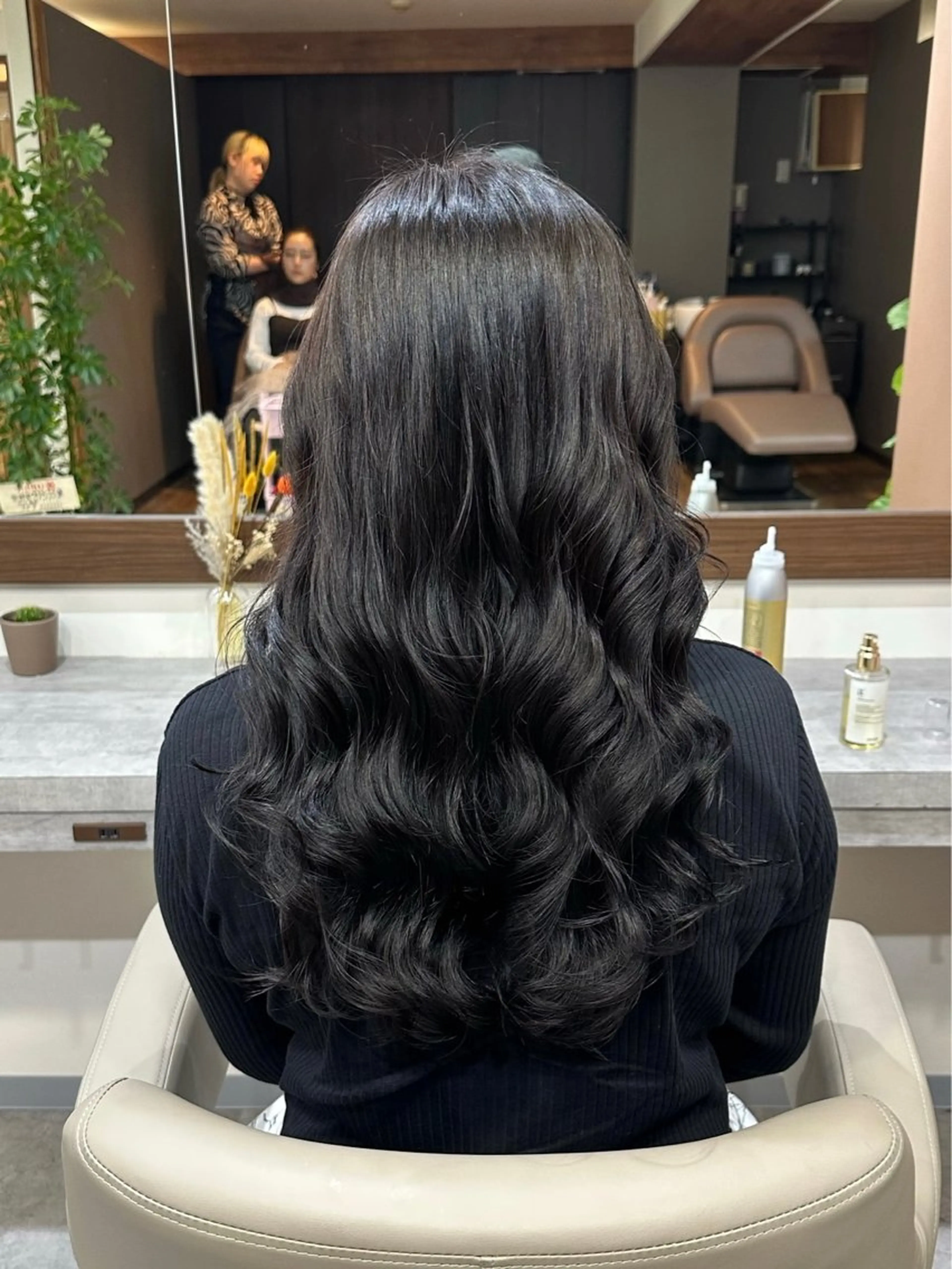 ロング パーマ 韓国風パーマ/ヘア セット/店長みづきのヘアスタイル