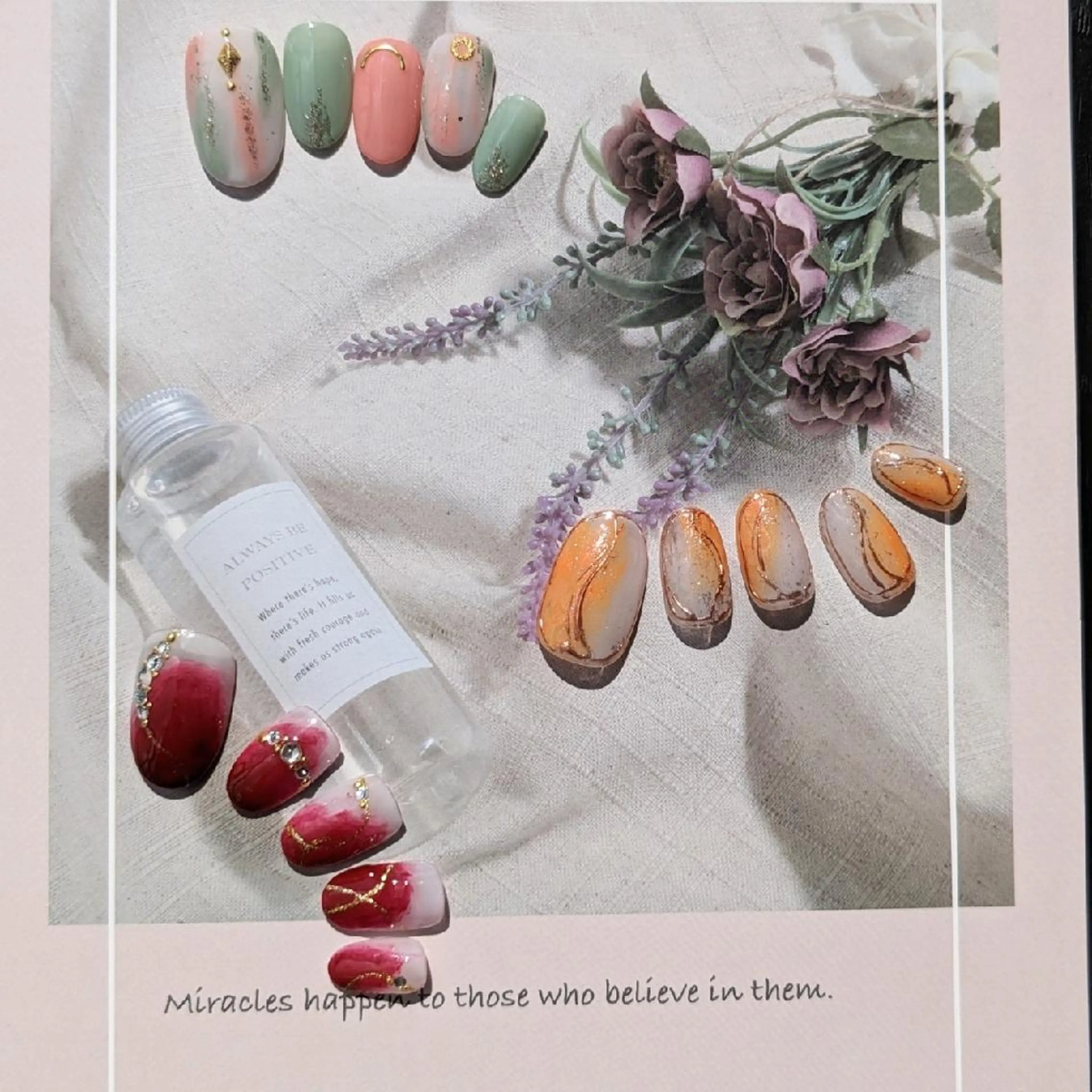 ネイル ゴージャス ハンドネイル ネイルサロンベルティ .keikoのネイルデザイン