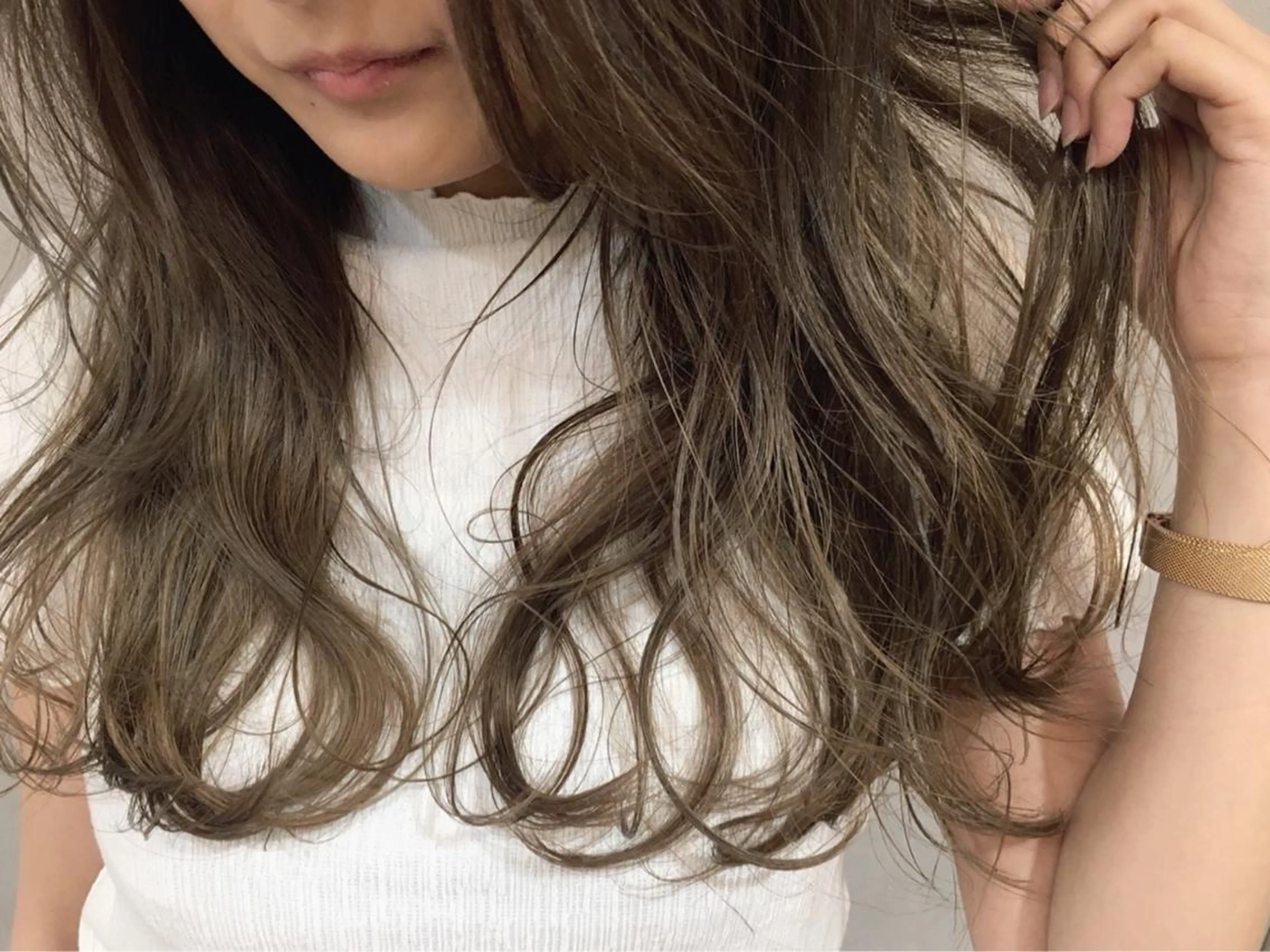 ロング カラー パーマ ヘアアレンジ nubes所属・🌟高田 聖菜🌟のヘアスタイル