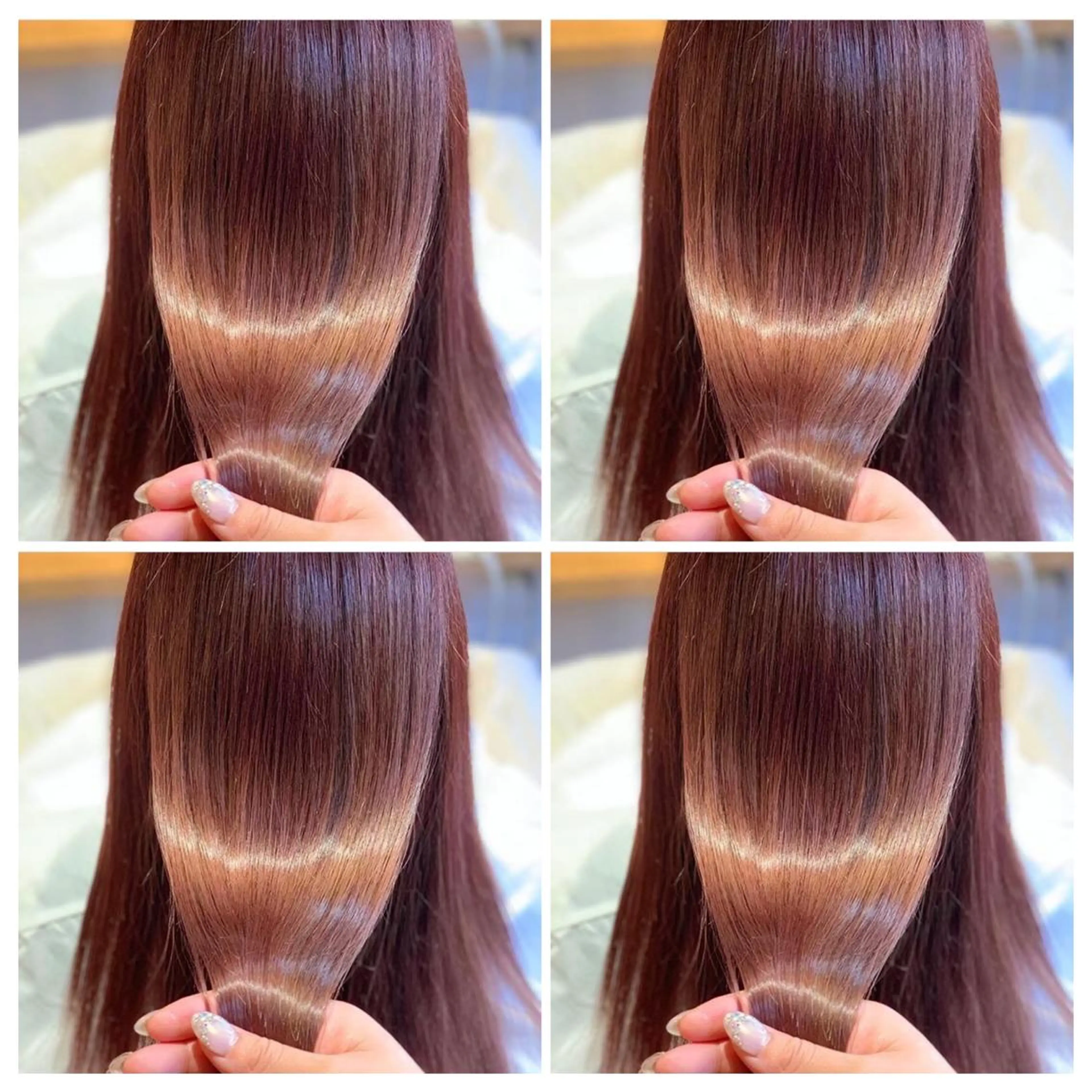 ロング カット ヘアカラー 縮毛矯正 💎髪質改善／艶髪 荻原💎のヘアスタイル