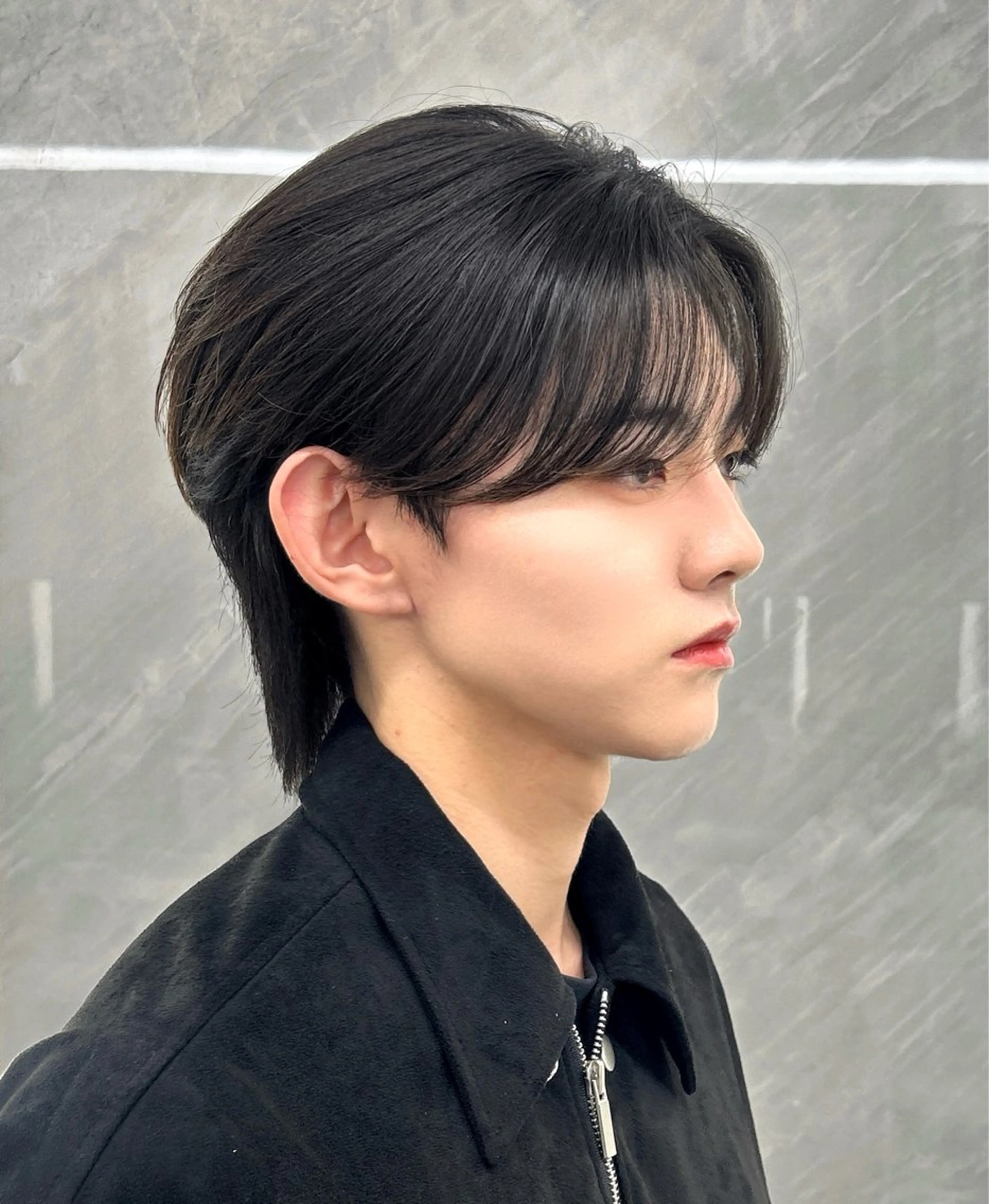 メンズ センターパート カット レイヤー/韓国風ヘア /倉又大知のヘアスタイル