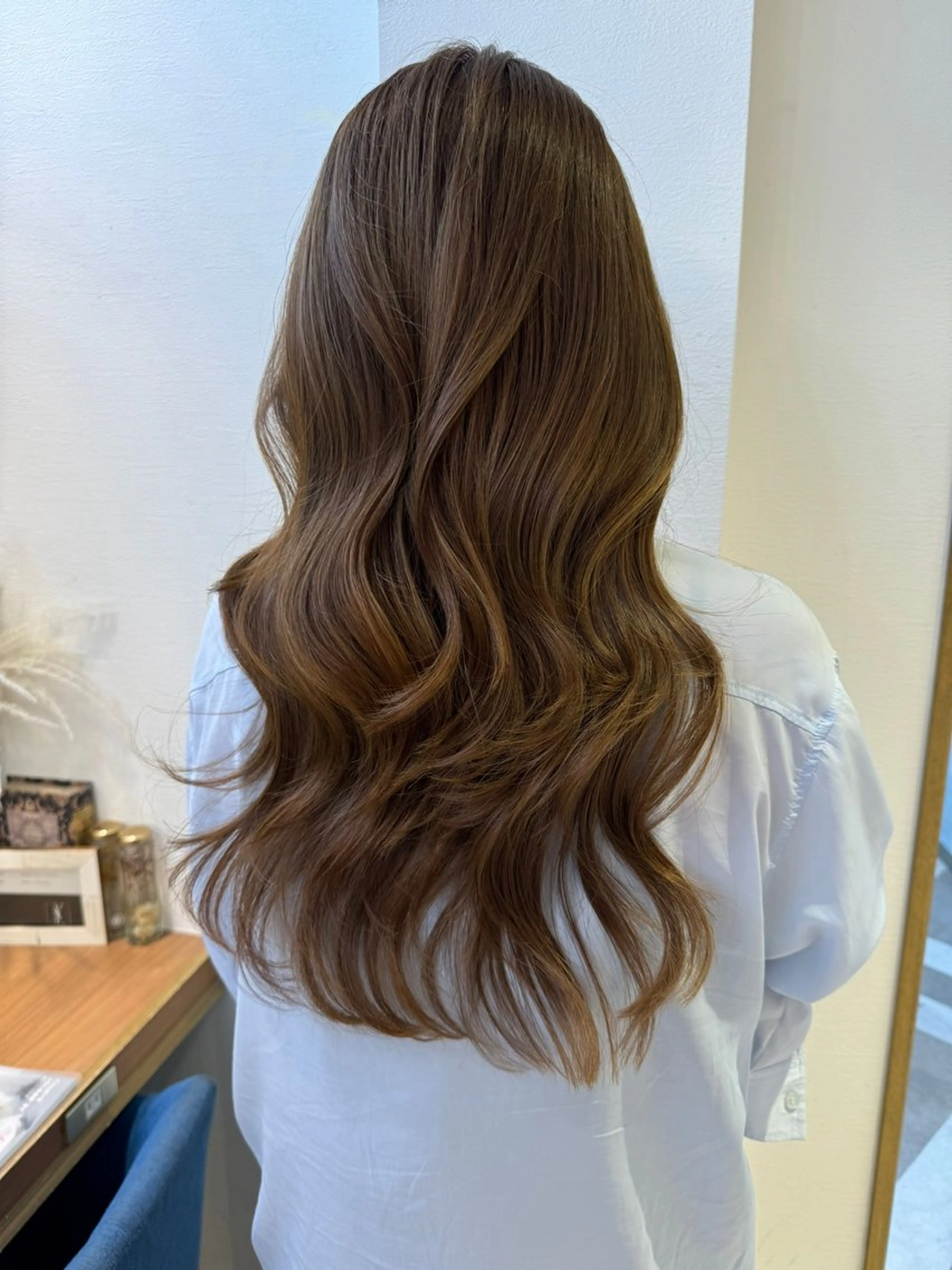 ロング カラー カット ヘアカラー トリートメント レイヤーカット /透明感カラー西田のヘアスタイル