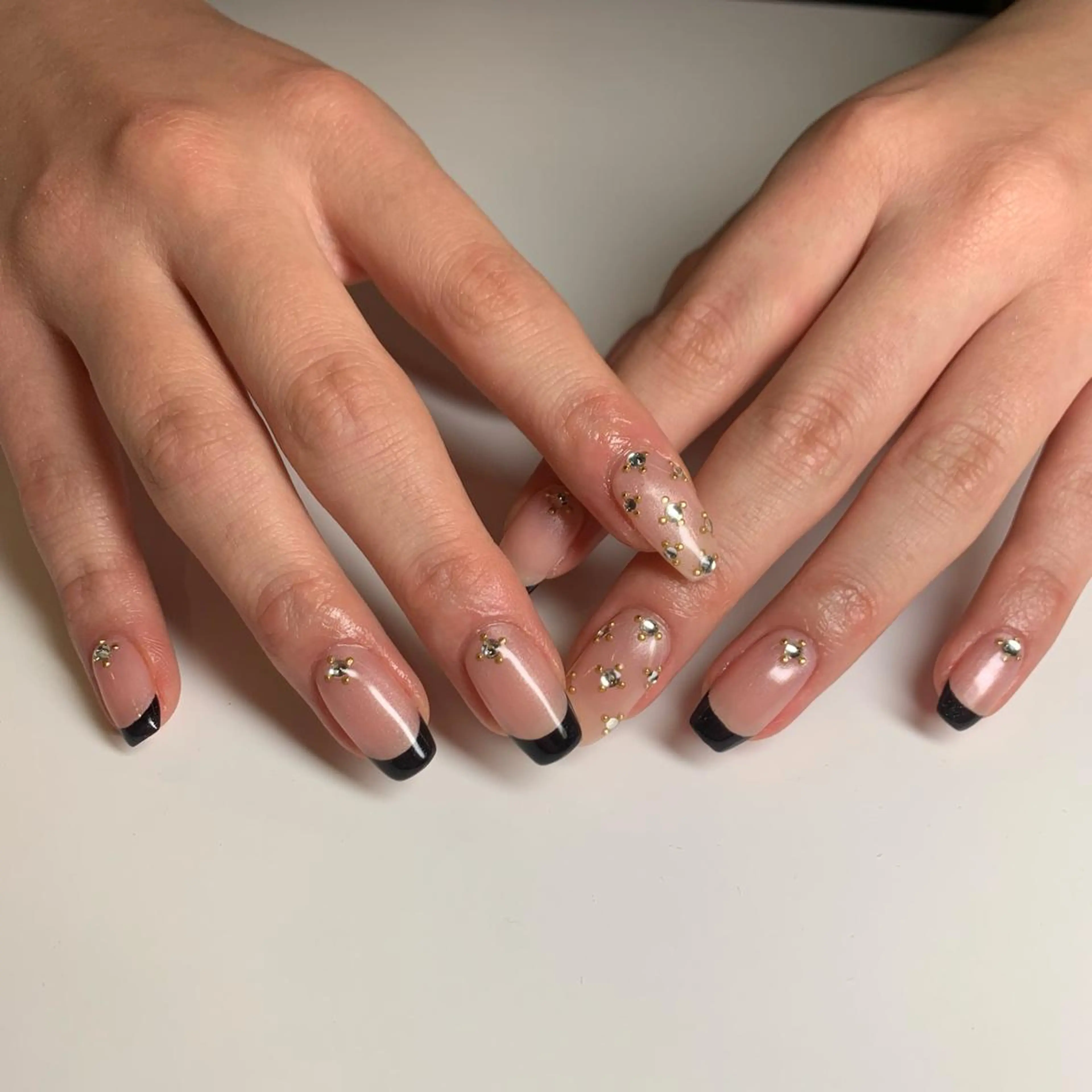 長さ出し10本×フレンチ・グラデーションの写真