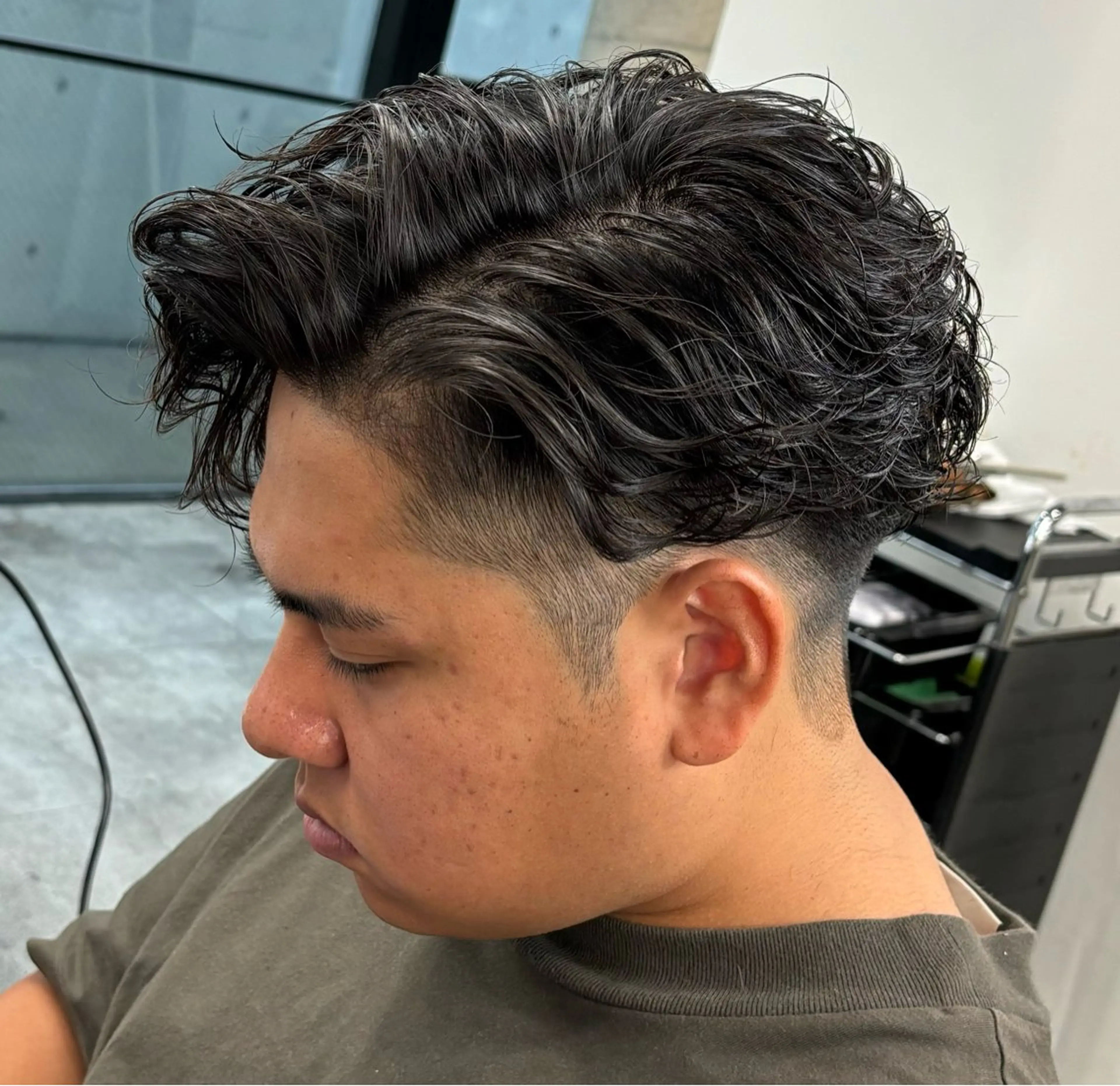 ショート パーマ メンズ era2d所属・マコト/心斎橋 メンズ専門店のヘアスタイル