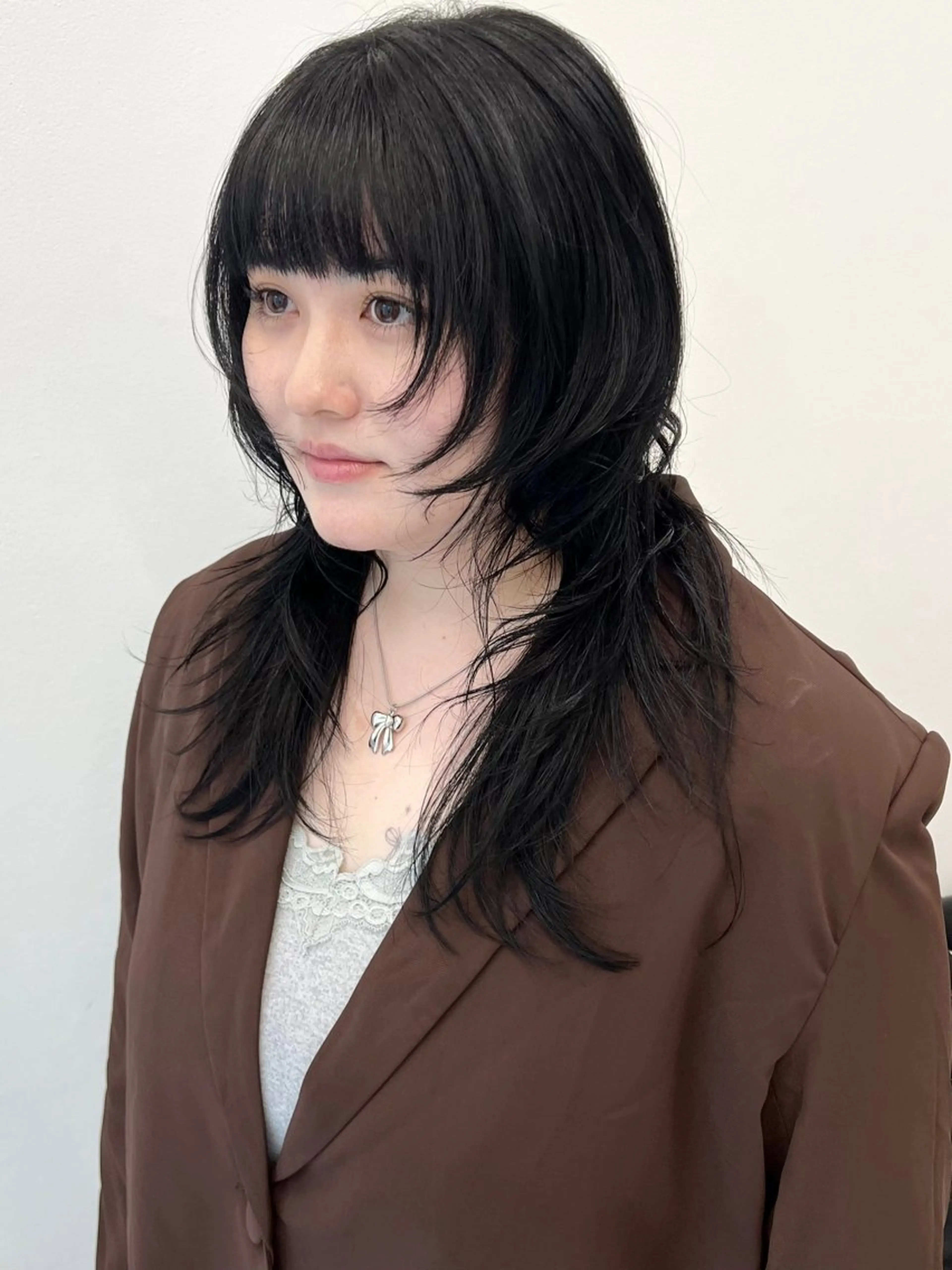 セミロング カラー レイヤーカット HARU//原宿🤍 リピート率NO.1のヘアスタイル