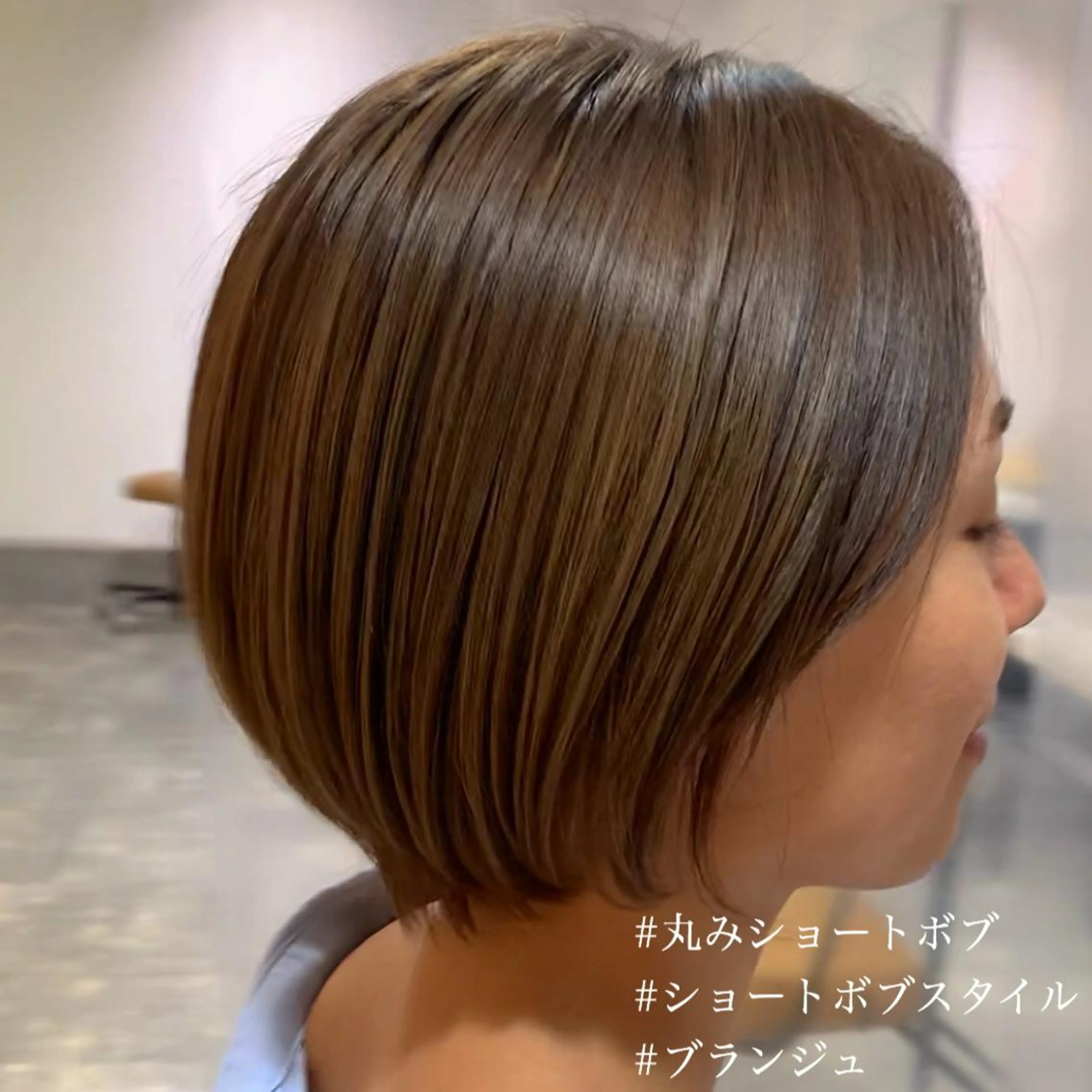 ショート ショートボブ 丸みショート ボブ ショートヘア カット ヘアカラー Alani所属・arc. arc.のヘアスタイル