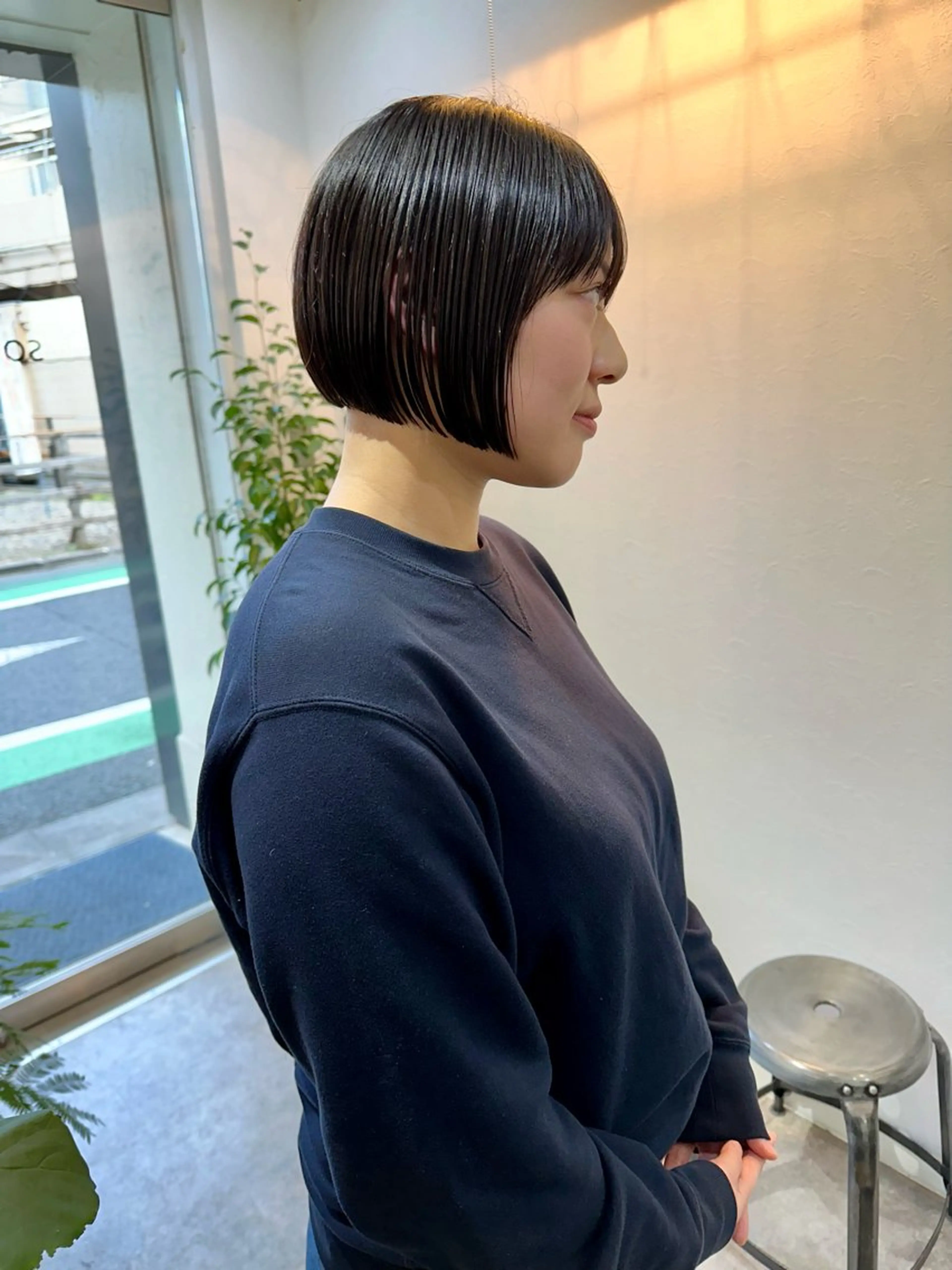 ショート カラー ボブ カット ヘアカラー トリートメント パーマ/透明感カラー /ボブ/吉田一生のヘアスタイル