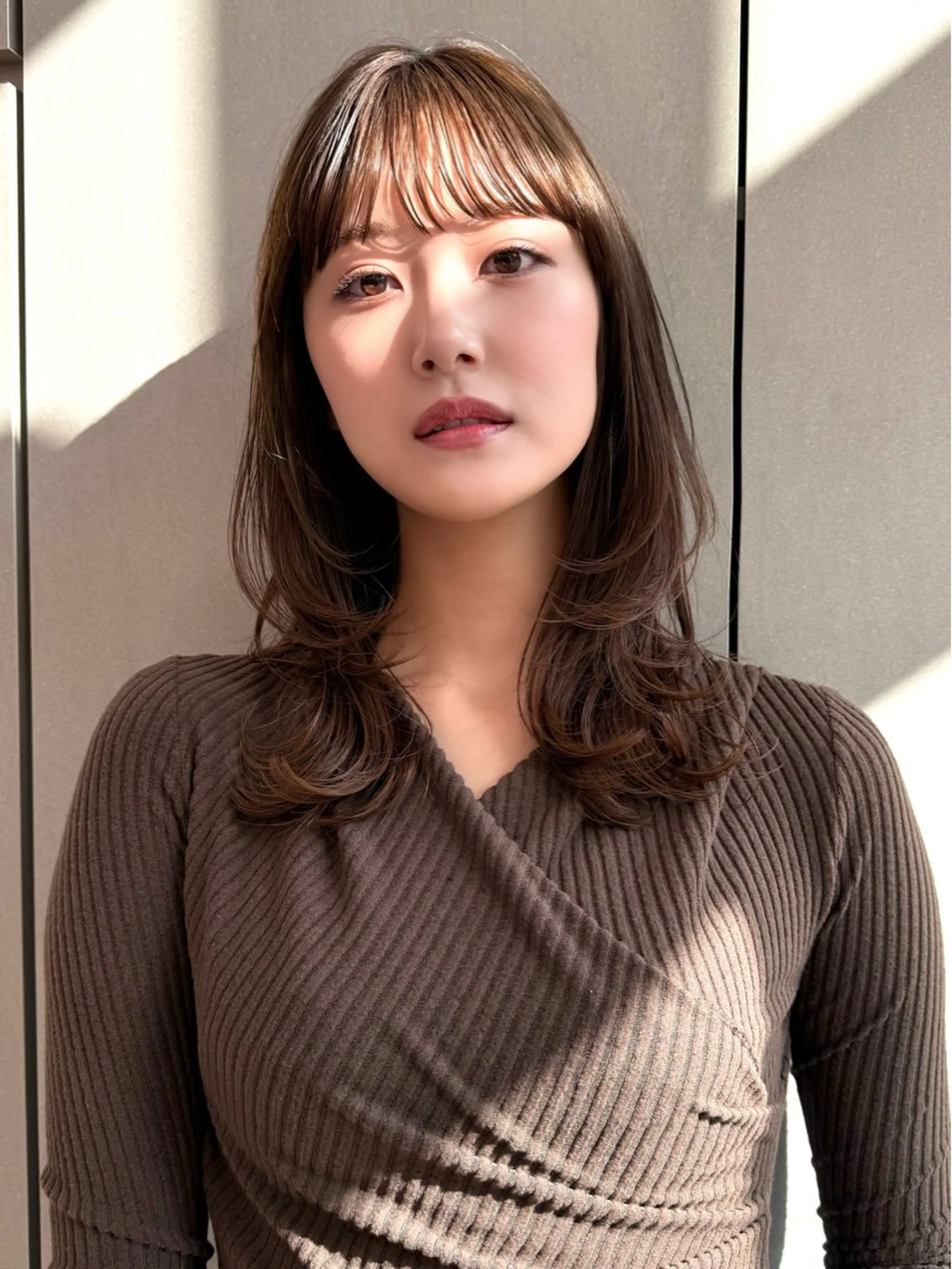 ミディアム カット ヘアカラー トリートメント ✨髪質改善/レイヤー ✨川合佑哉のヘアスタイル