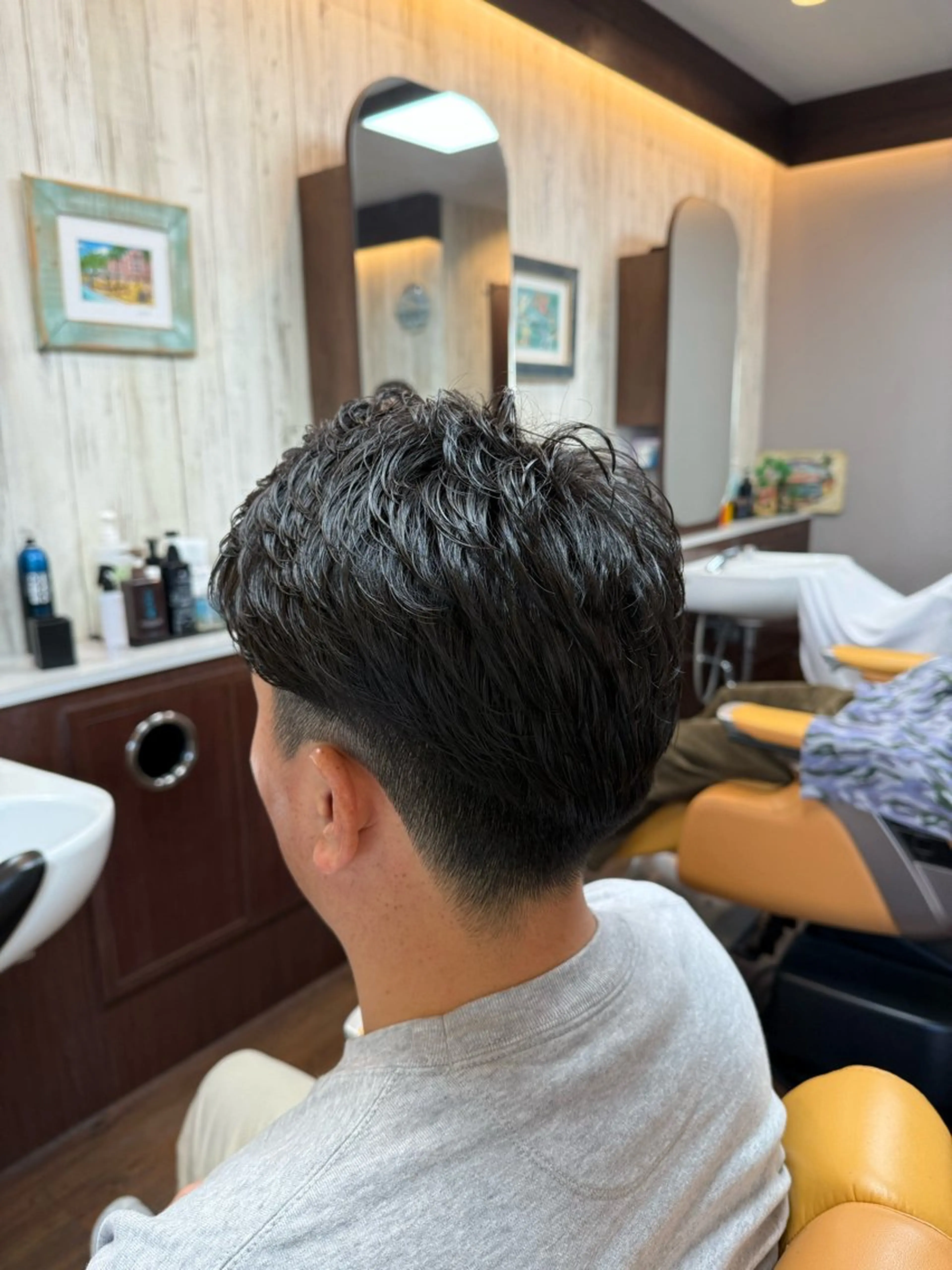 メンズカット＋パーマ(アイロンパーマ)の写真