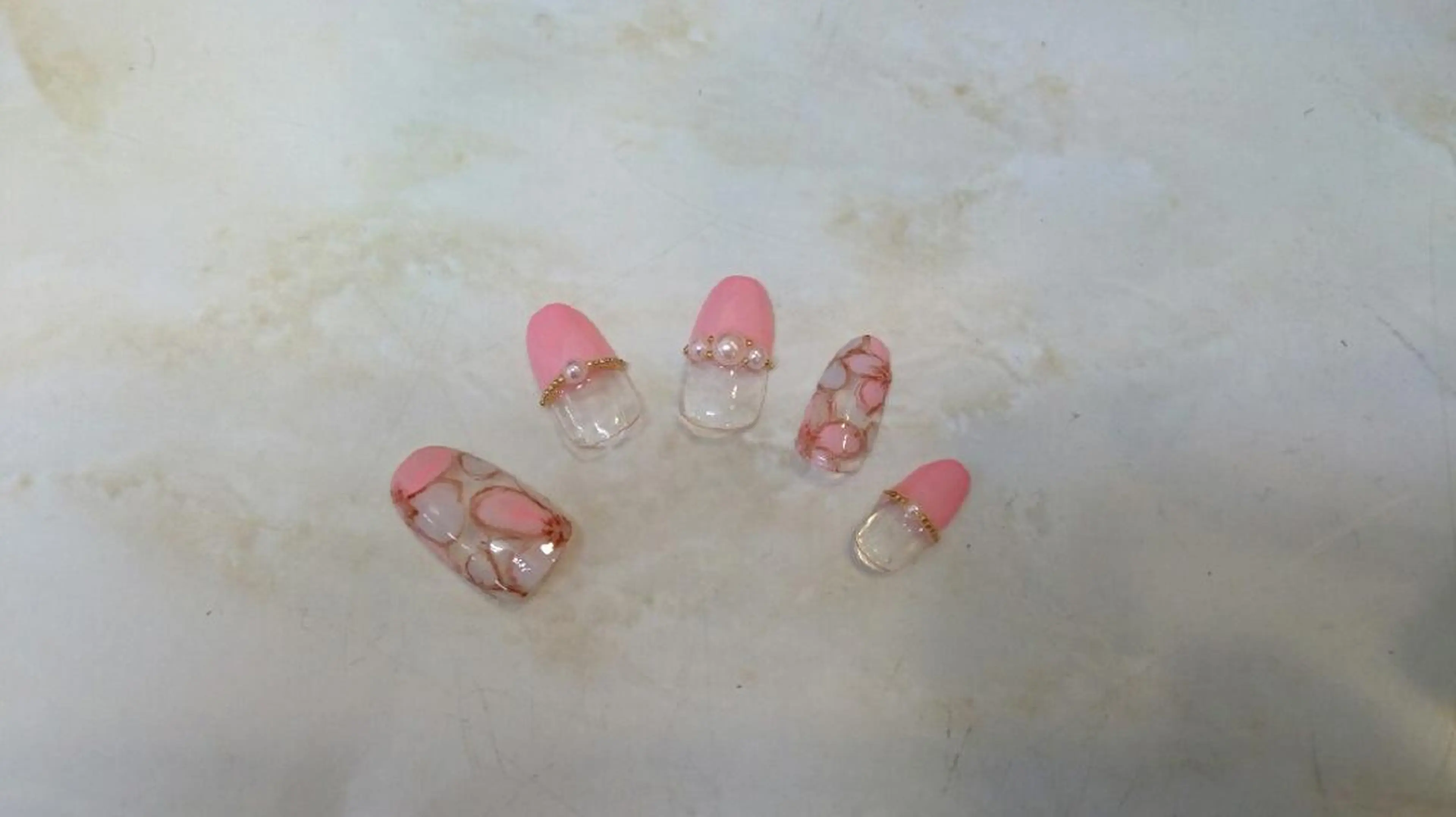 セミロング ロング ネイル nail salon Blancのネイルデザイン