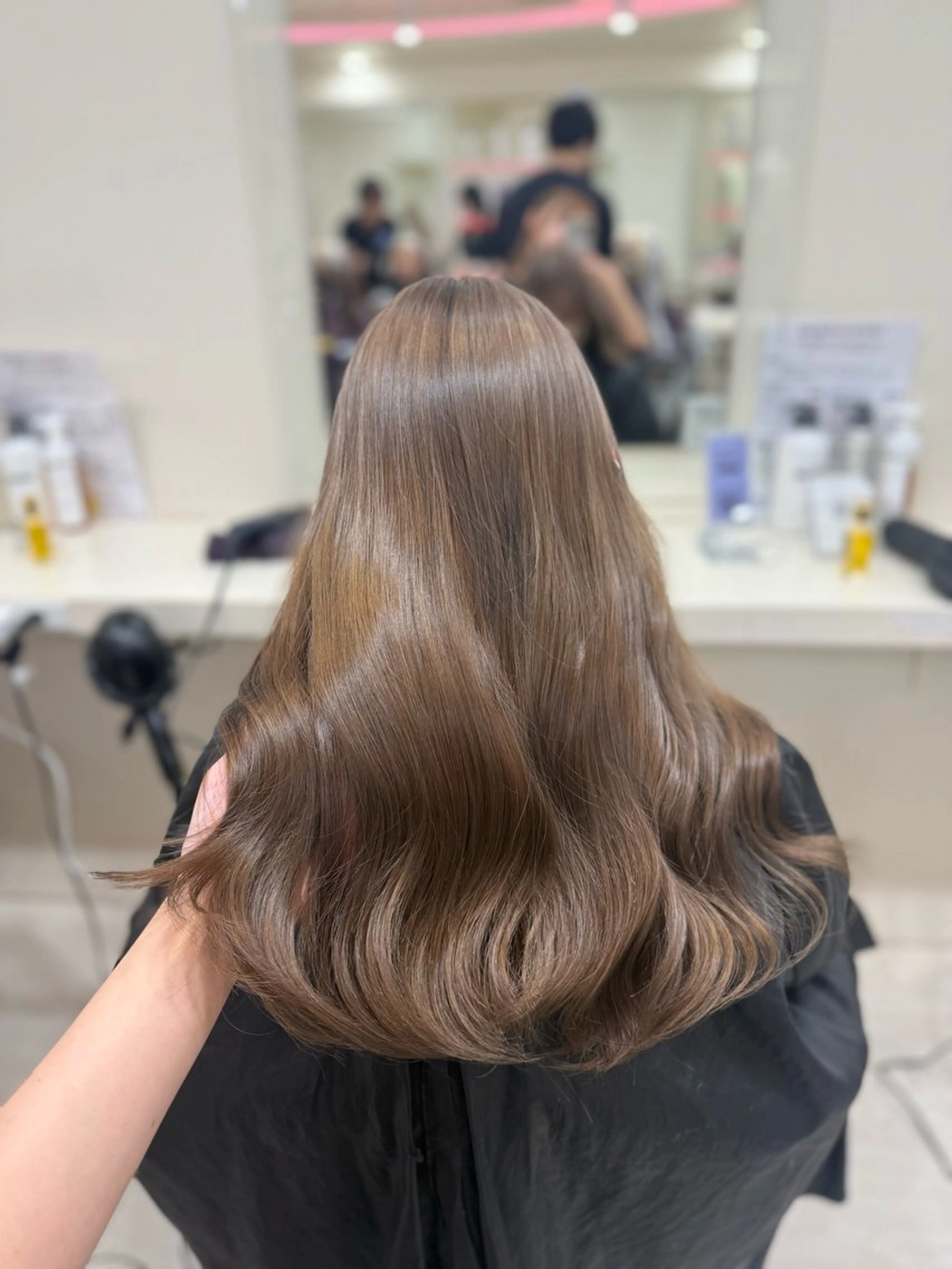 ロング カラー 🎀🫧透明感 ピンクラベンダー💟のヘアスタイル