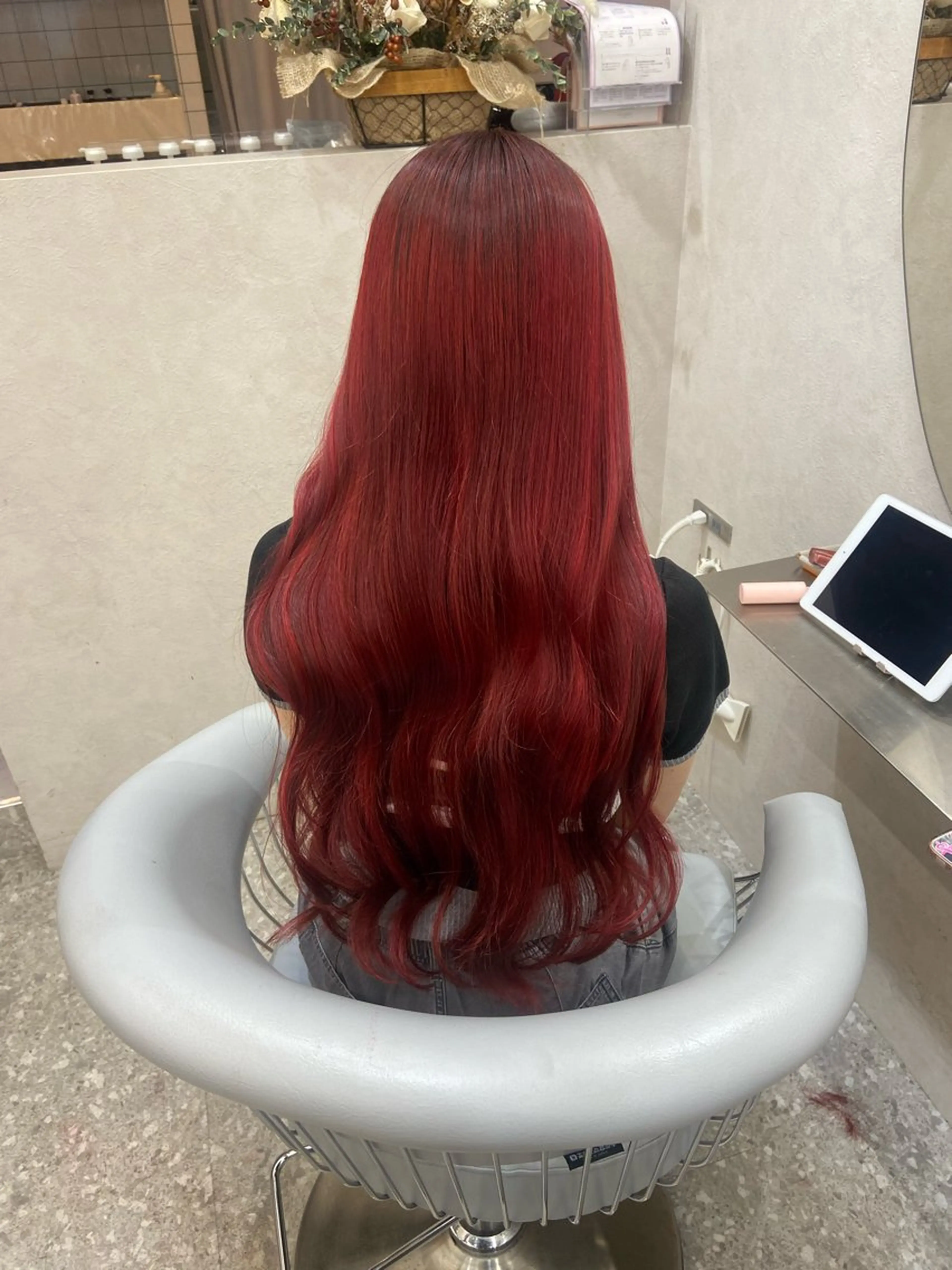 ロング カラー カット ヘアカラー トリートメント 新宿/韓国ヘア 中明度カラー/かやのヘアスタイル