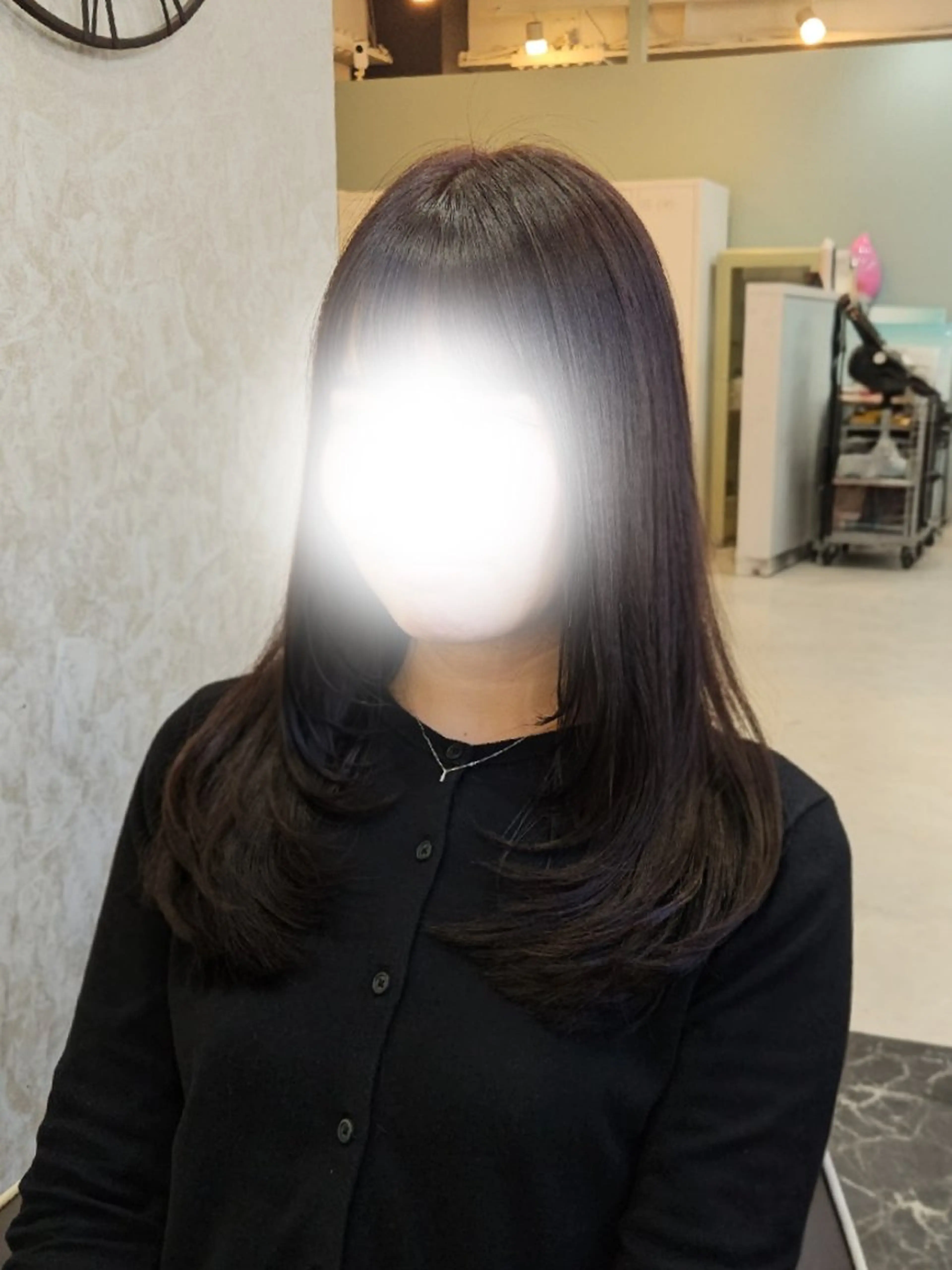 セミロング カラー 韓国風ヘア レイヤーカット ミク🇰🇷 /Agu hairのヘアスタイル