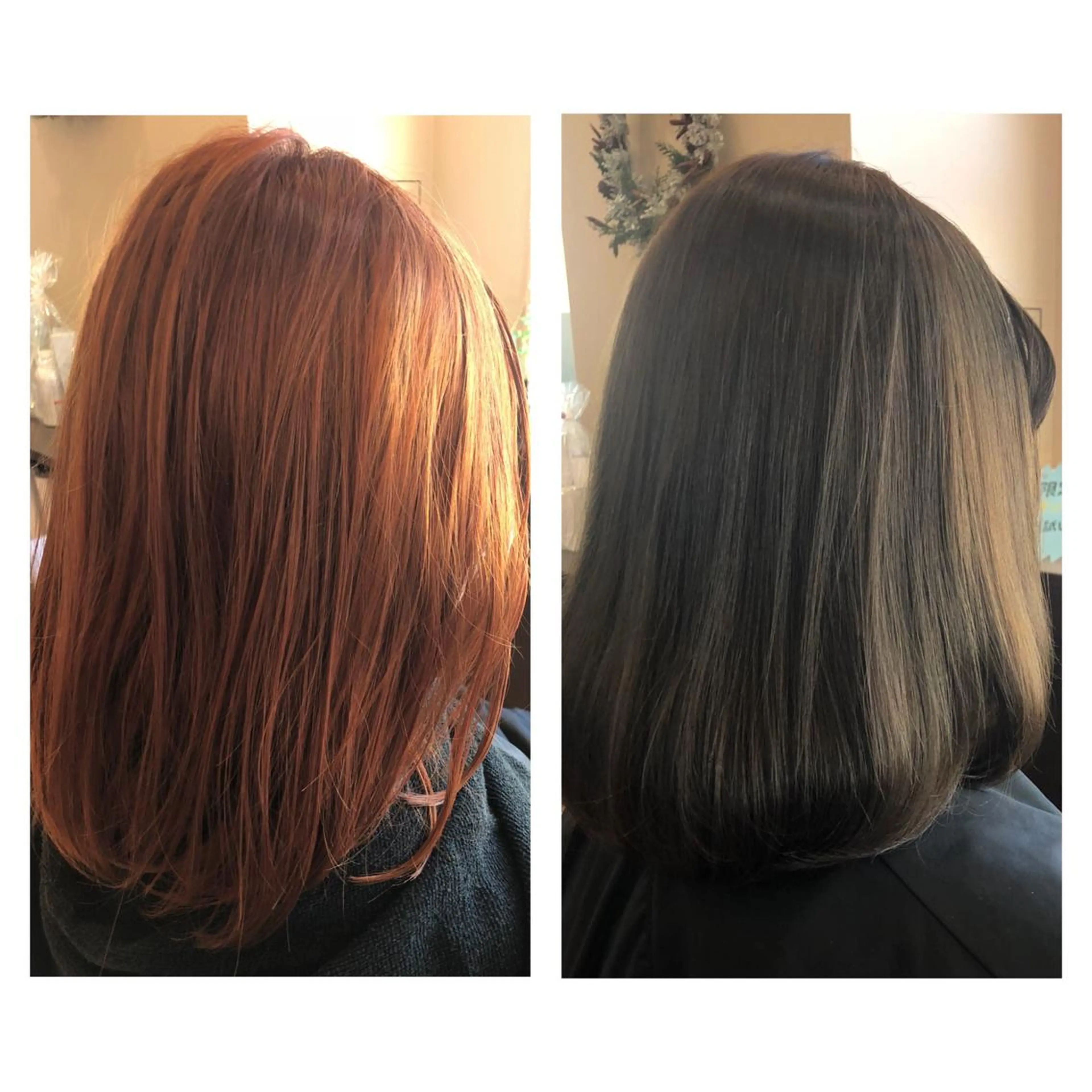 ミディアム アッシュ ヘアカラー やまぐち まりんのヘアスタイル