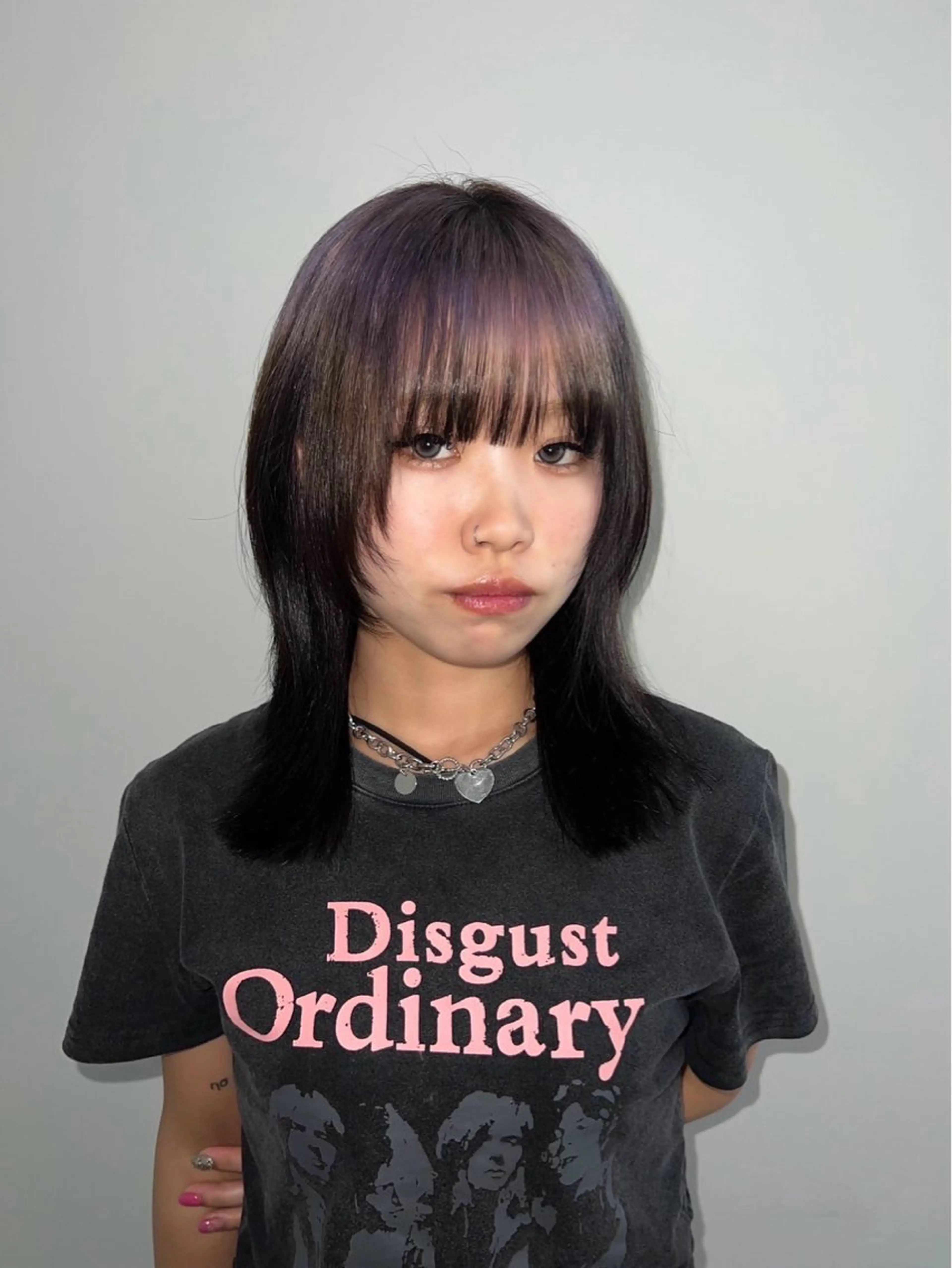 セミロング カラー ヘアカラー ボブ/ハイトーン🪽 堀内志茉🍀のヘアスタイル