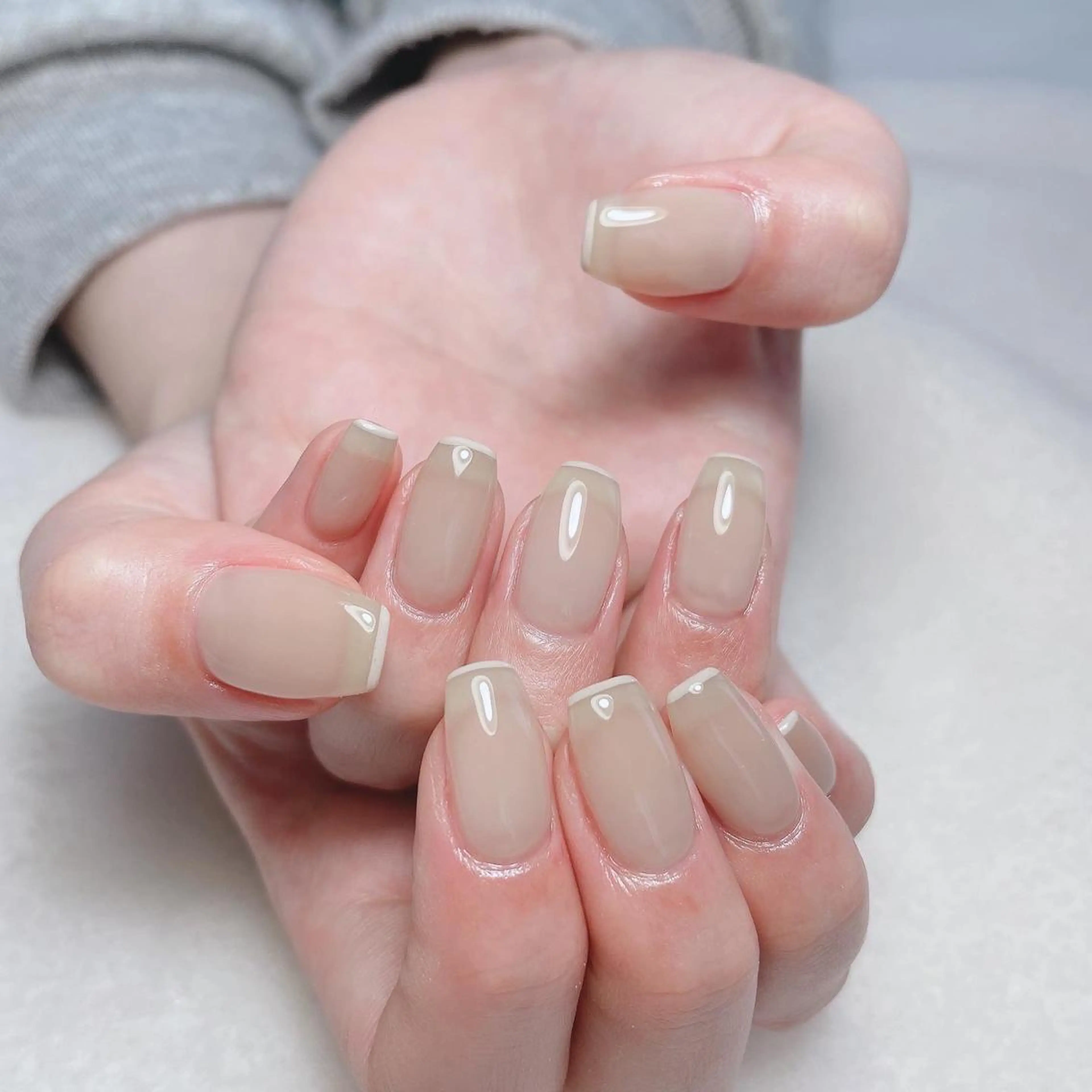 ネイル フレンチネイル kipinail 川﨑えりかのネイルデザイン