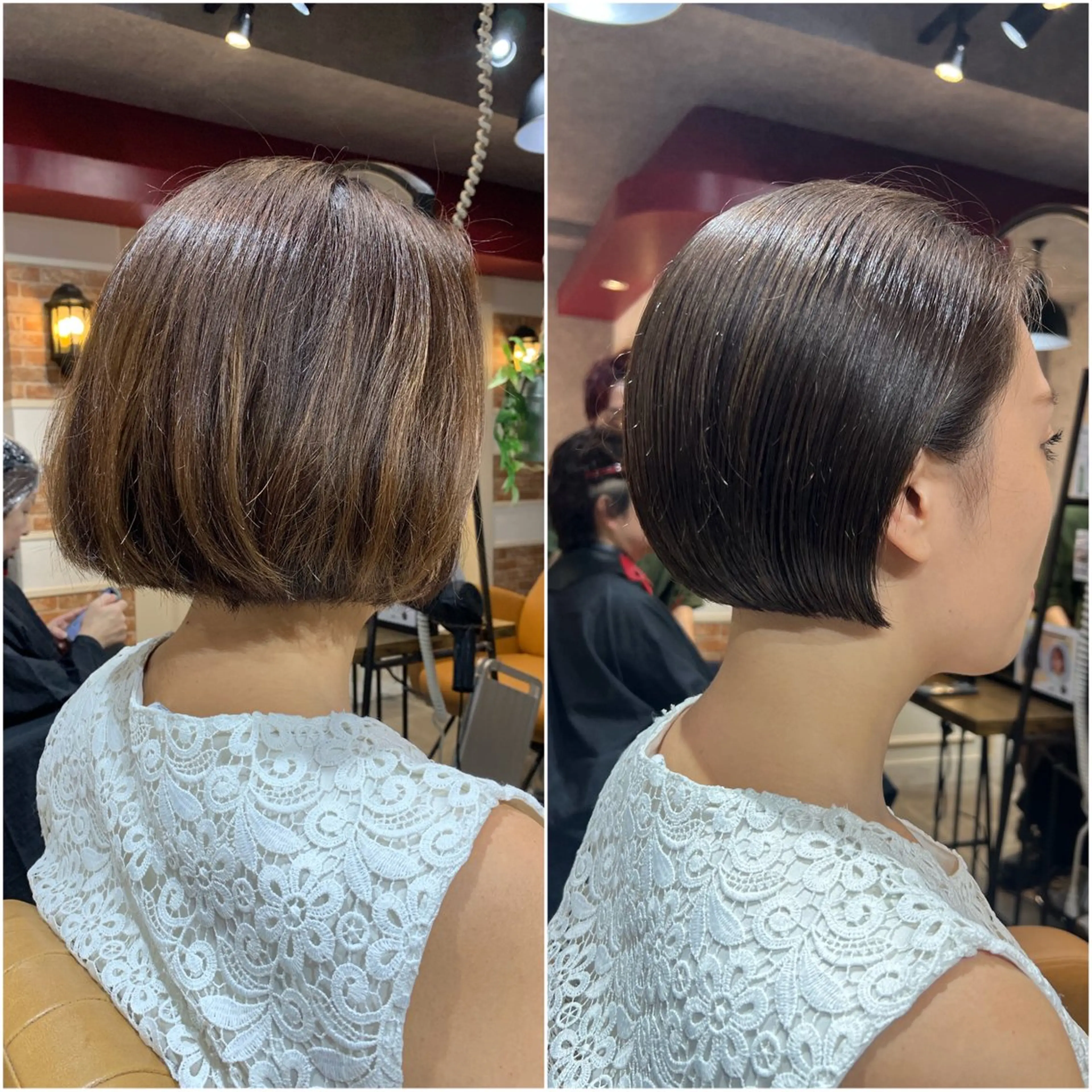 ショート ボブ カット ヘアカラー トリートメント 🍟ミニモ限定🍟 ai.stylistのヘアスタイル