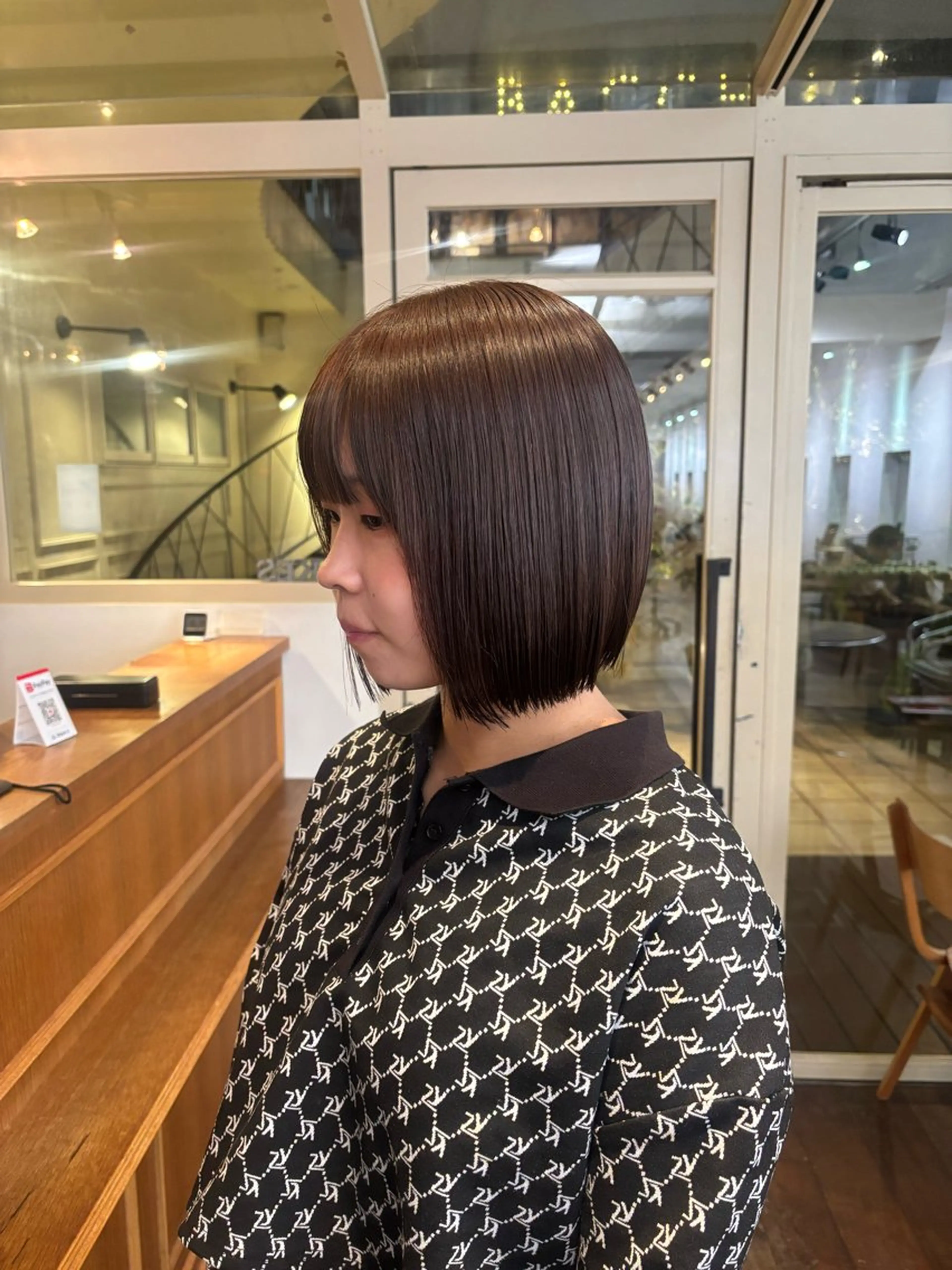 カラー くいた あやなのヘアスタイル