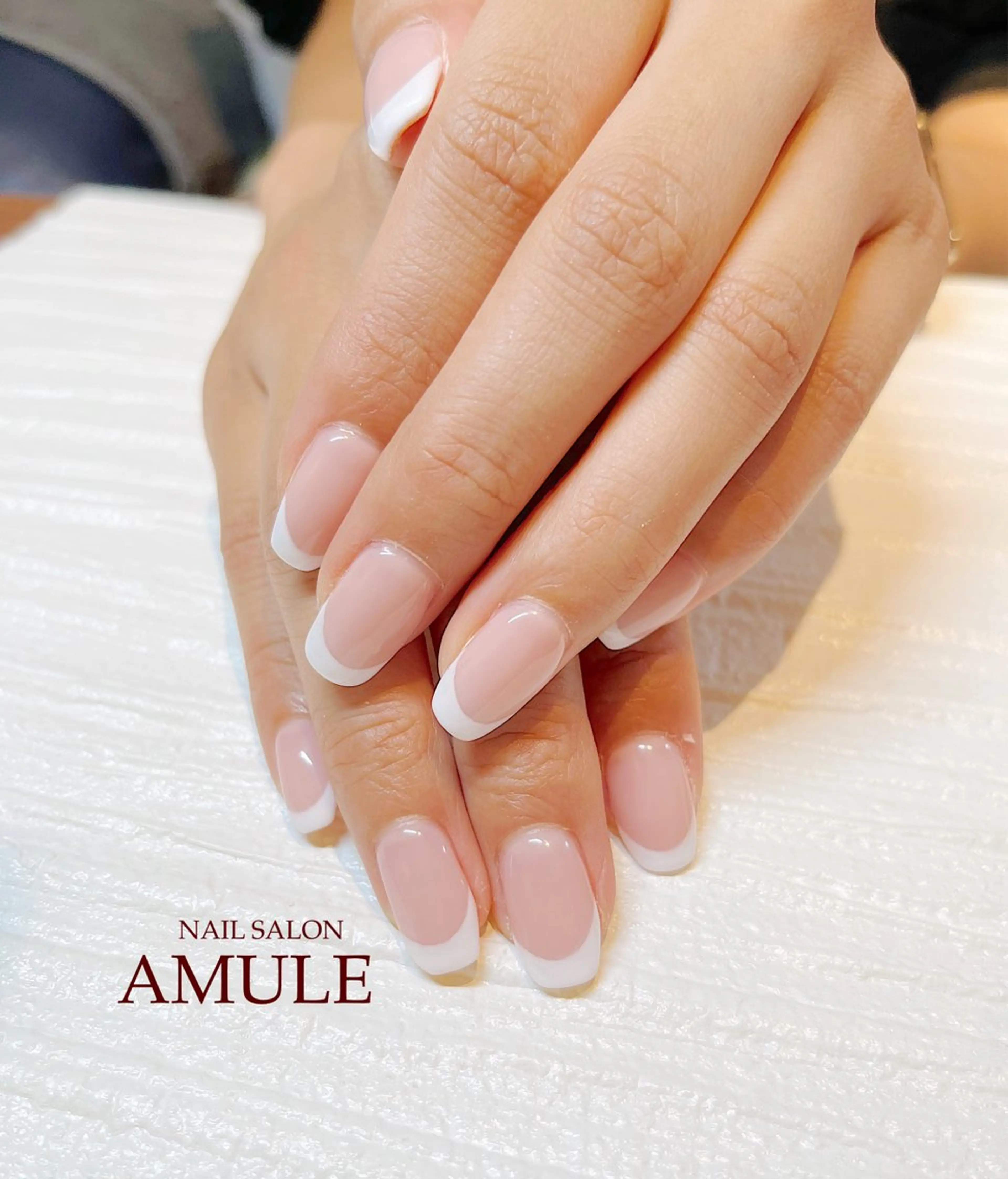 ネイル フレンチネイル ワンカラーネイル ハンドネイル NAILSALON AMULEのネイルデザイン