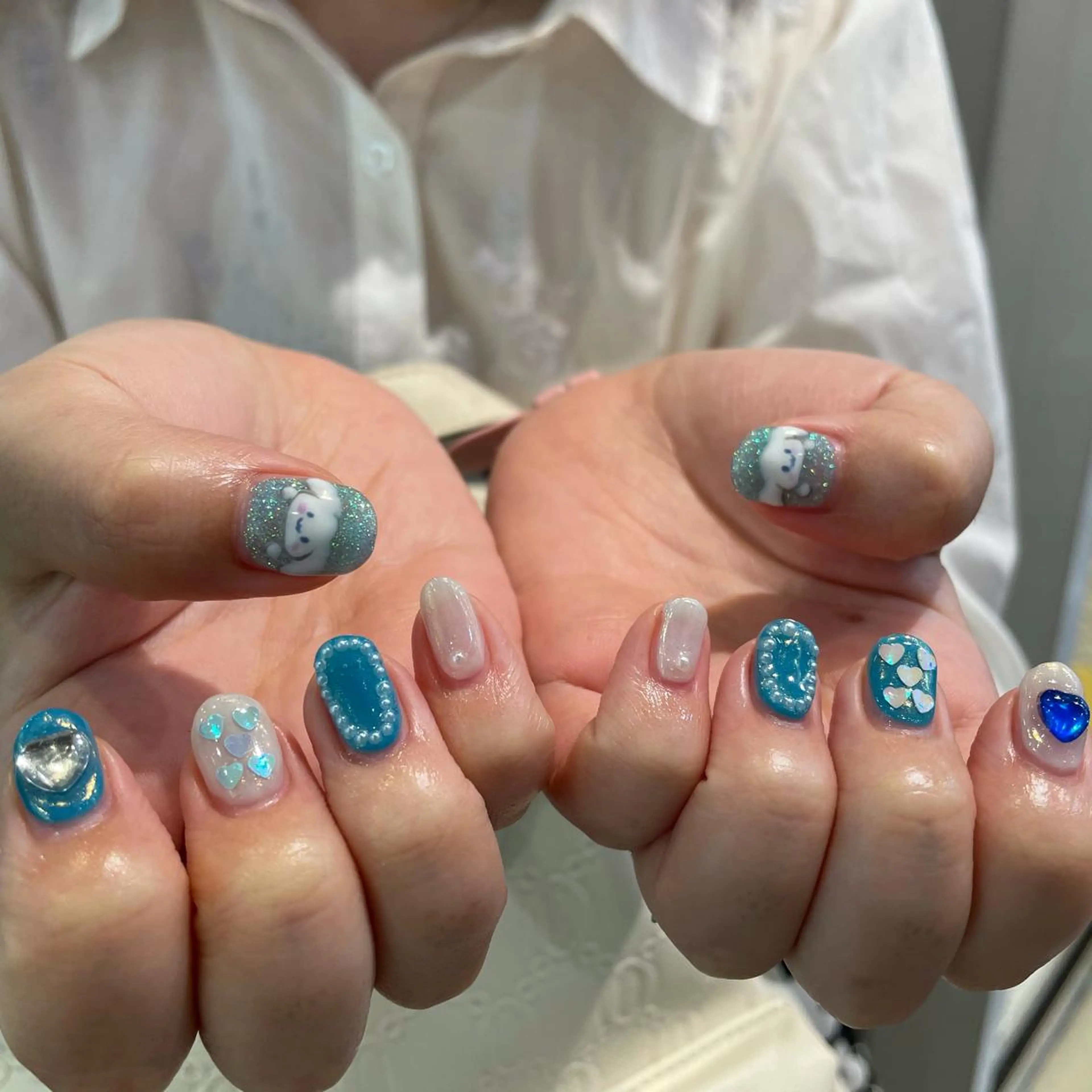 ネイル アートネイル ハンドネイル 韓国ヘア🦋 MIYUのヘアスタイル