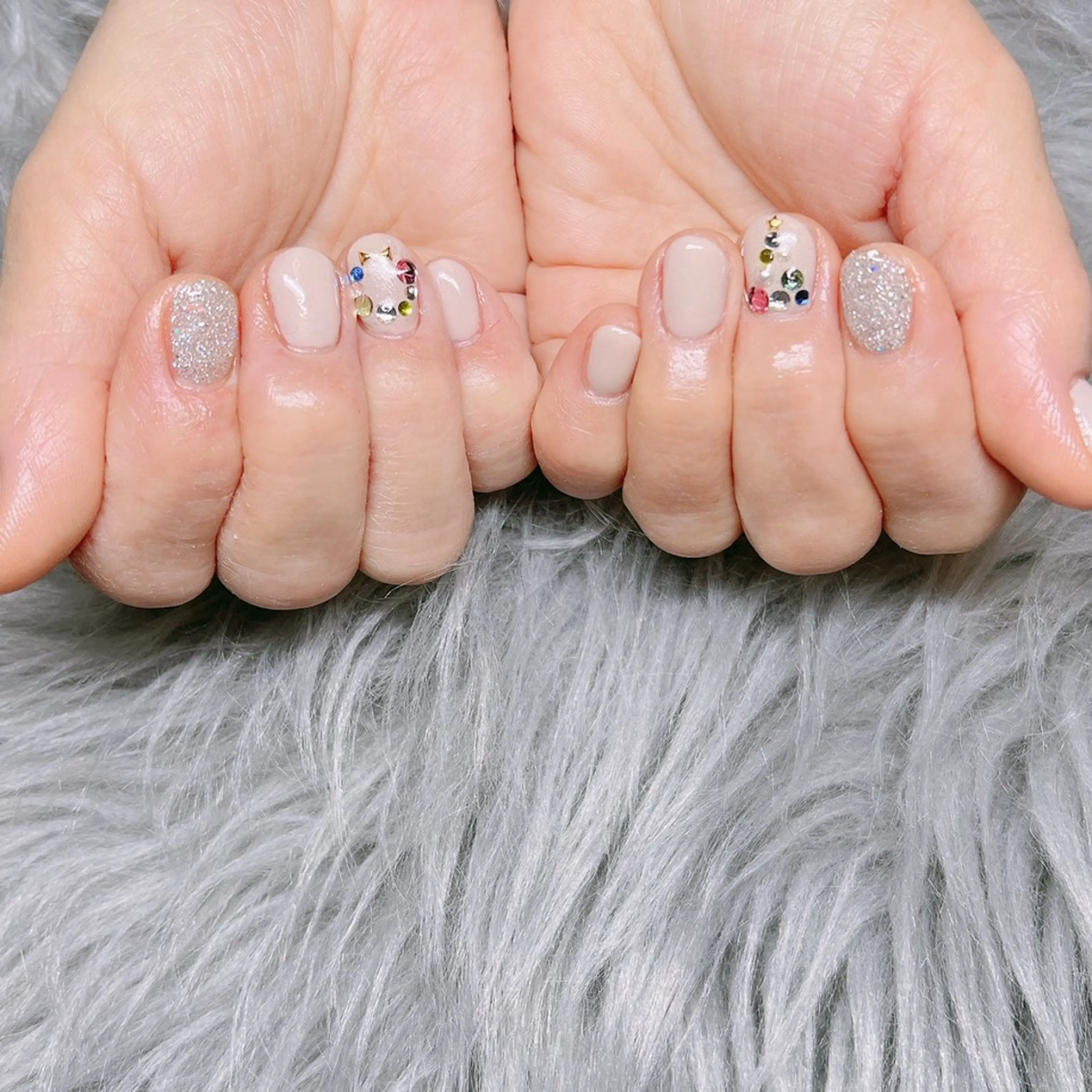 ネイル 持ち込み ワンカラーネイル ショートネイル シンプルネイル 冬ネイル 個室ネイルサロンDolly  Girl〜ドーリーガール〜所属・DollyGirl KYOKOのネイルデザイン