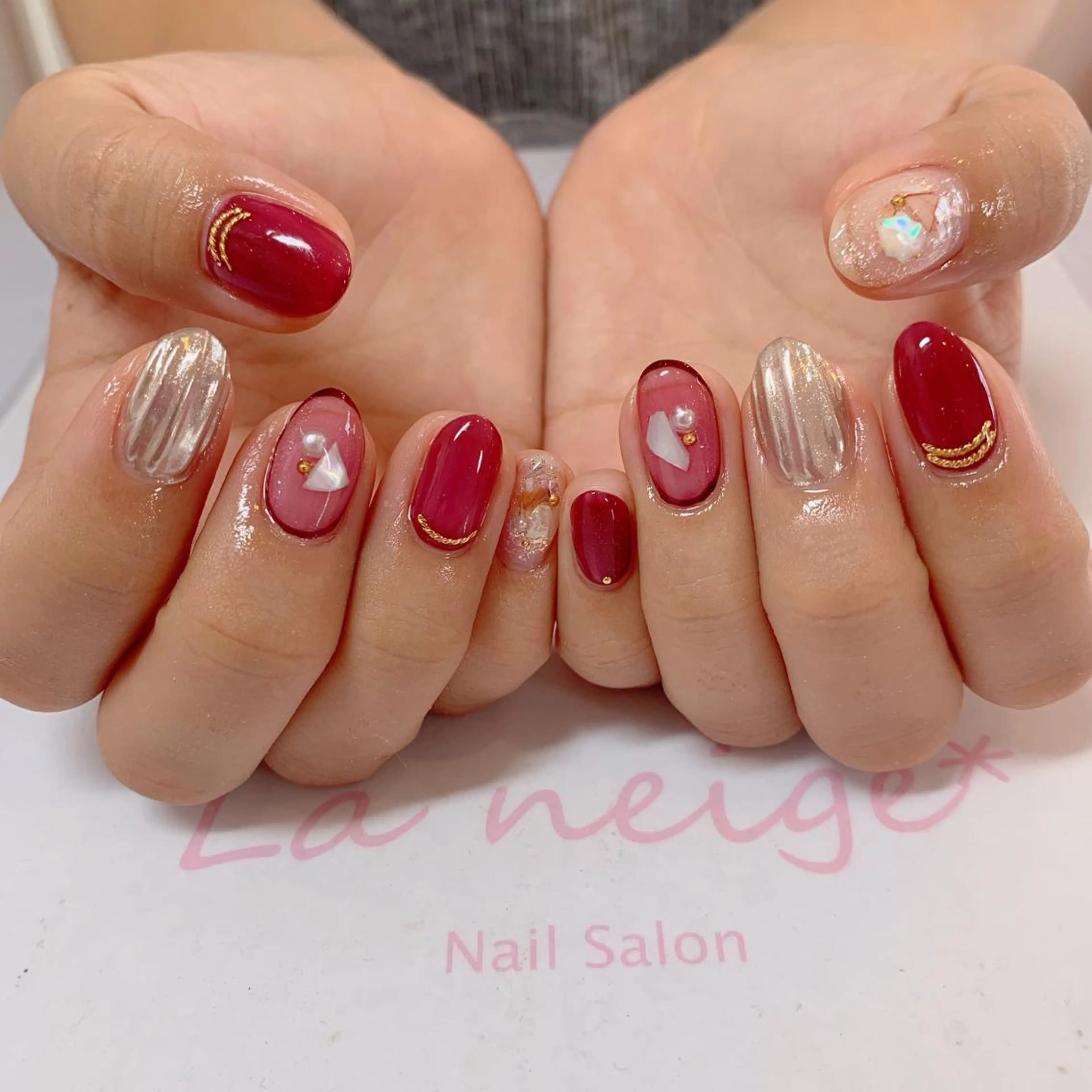 ネイル La neige* yuki 🥯🍑のネイルデザイン