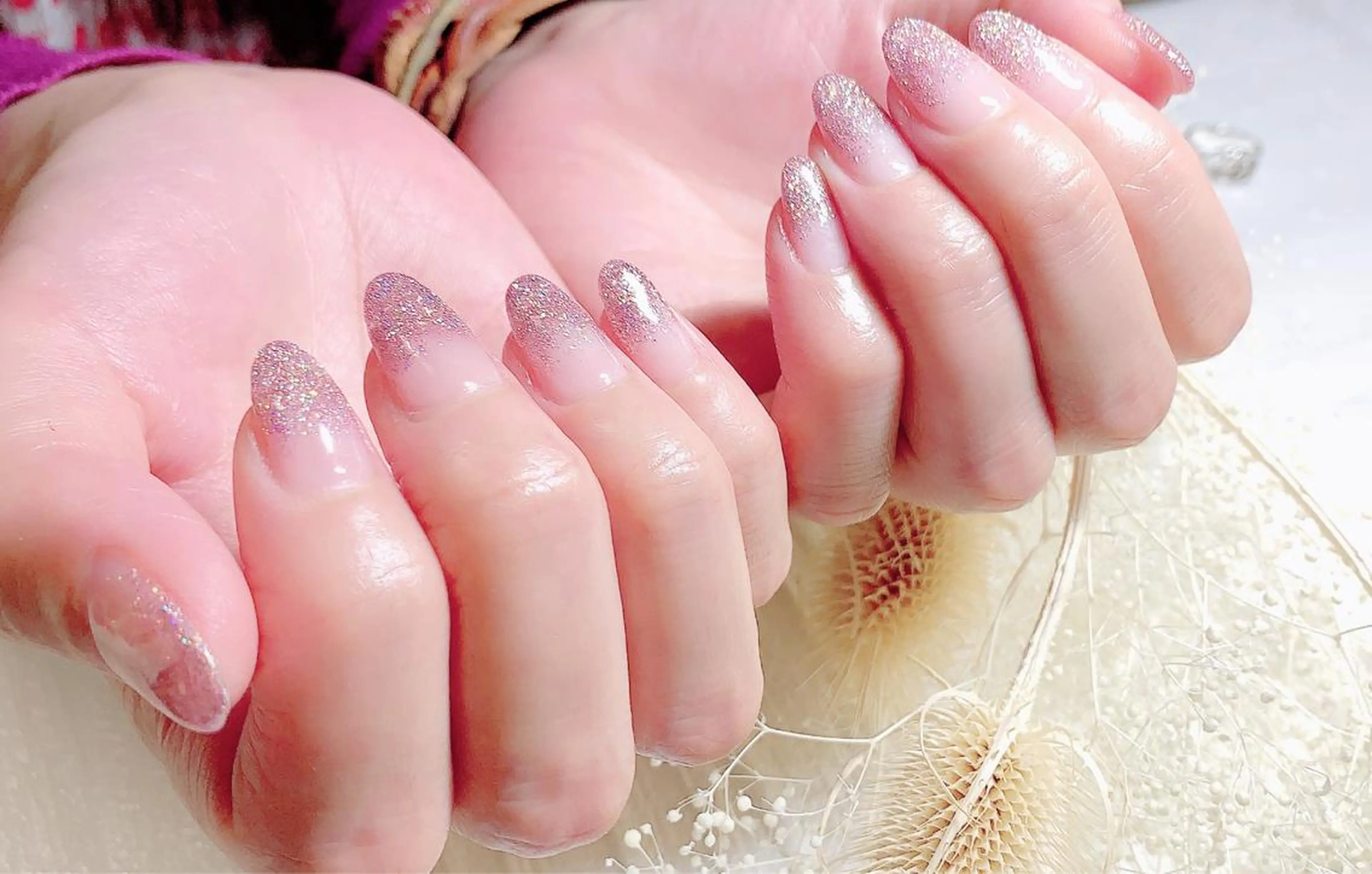 ネイル グラデーション ラメ(グリッター) ラメグラデーション SYR所属・SYR nail salonのネイルデザイン