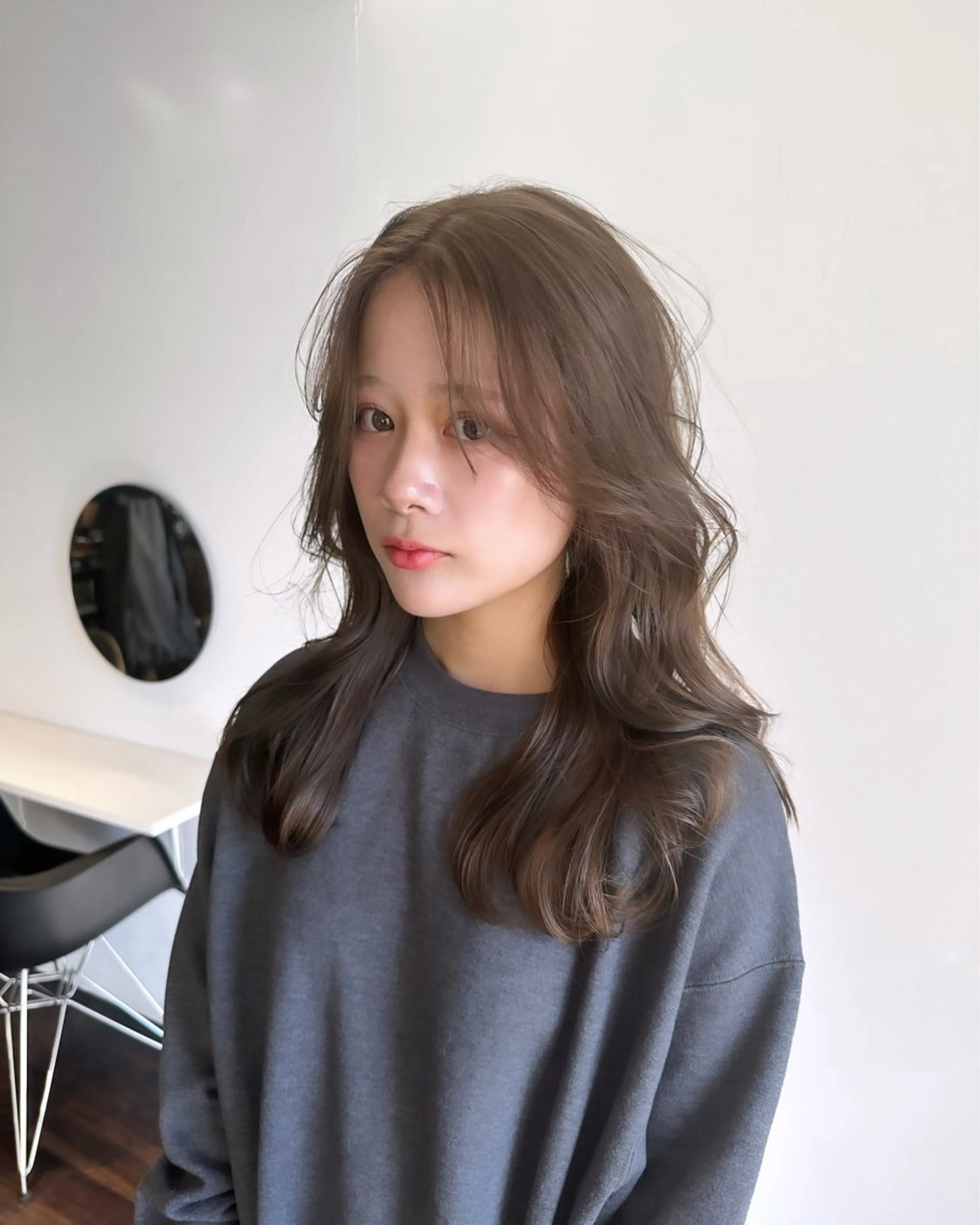 セミロング カラー カット ヘアカラー トリートメント ワンホンヘア ケラチン/Kaitoのヘアスタイル