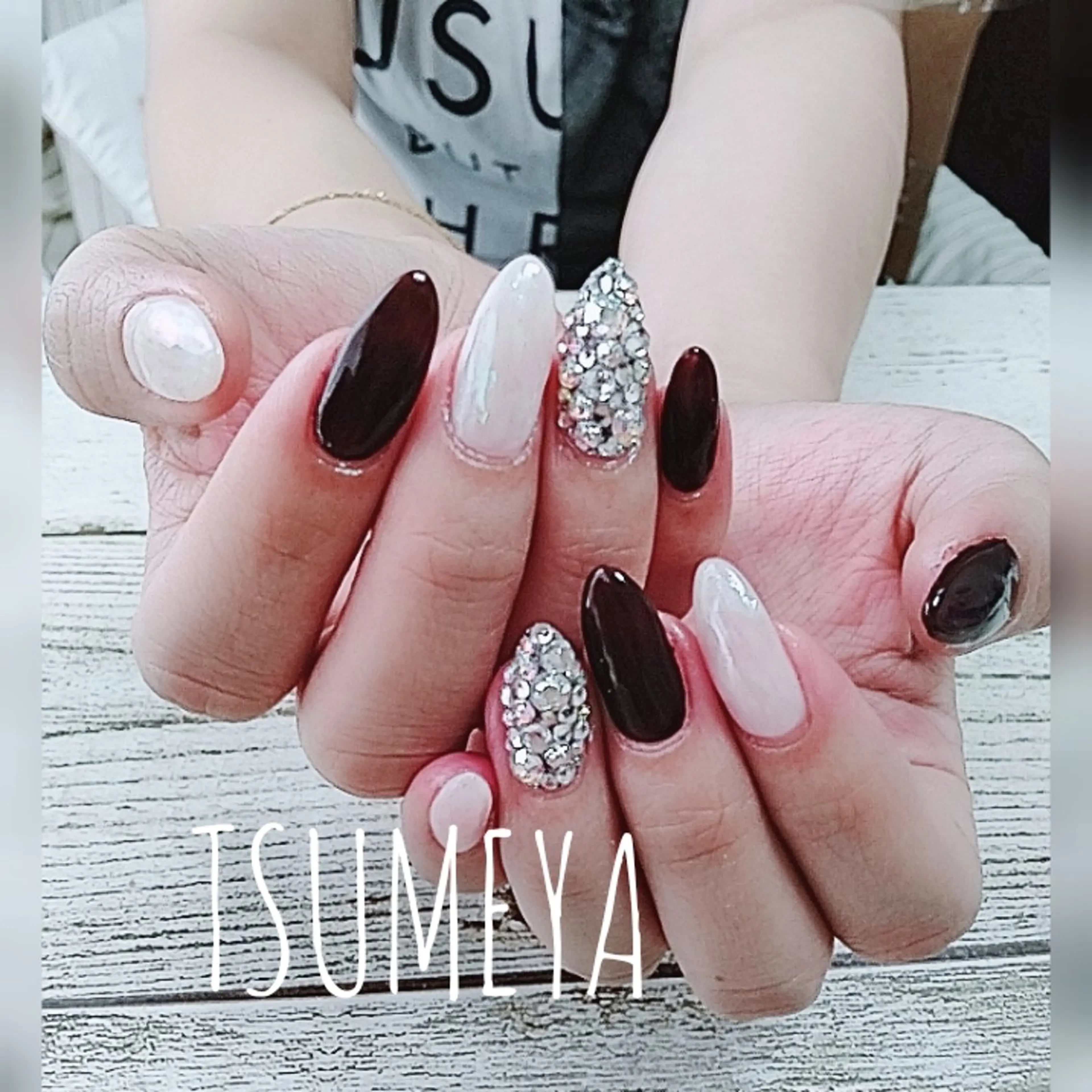 ネイル ブラウン ハンドネイル _TSUMEYA _のネイルデザイン