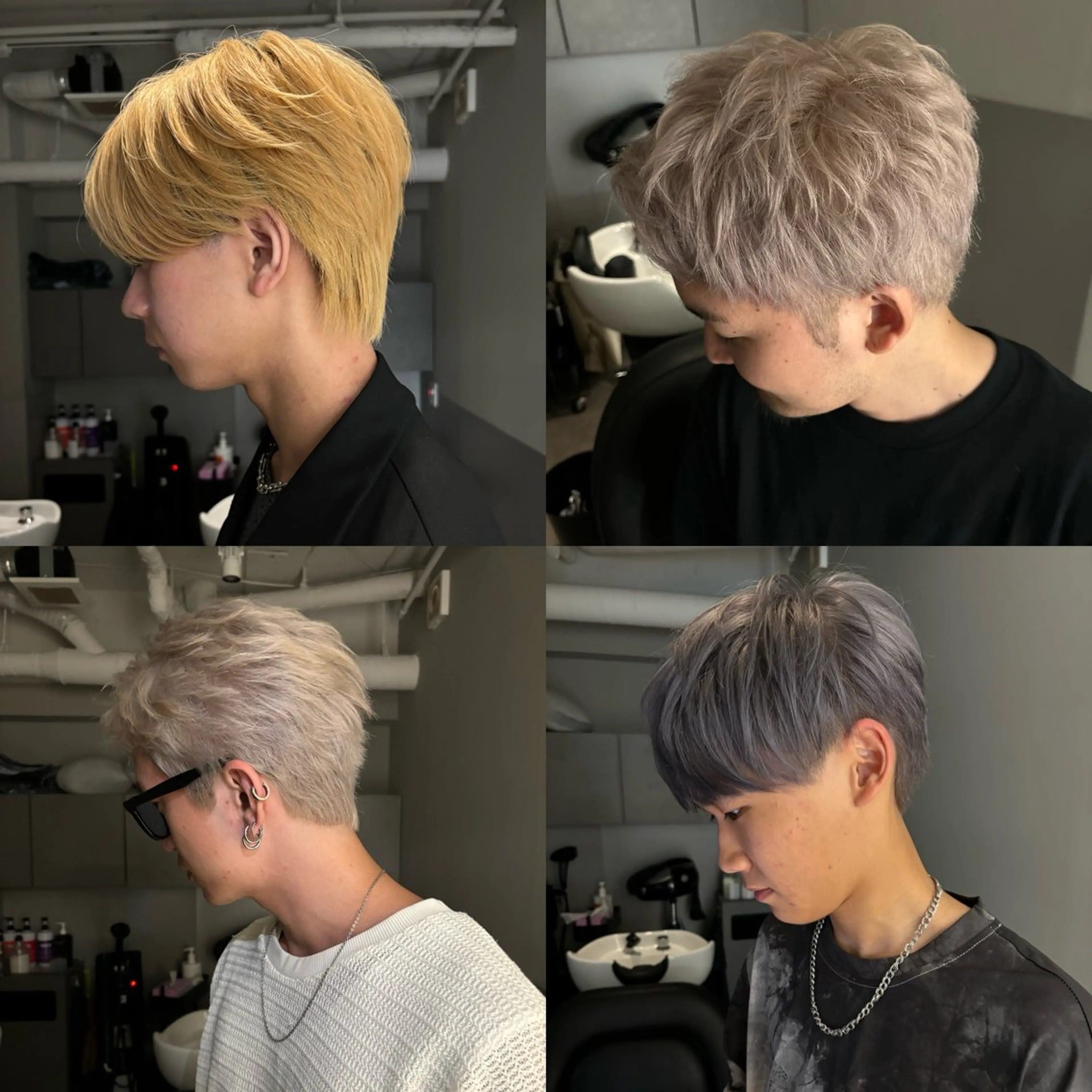 🔻メンズカット+ブリーチカラー(ミルクティー/ベージュ/グレージュ/シルバー/ダブルカラー/ブリーチ)の写真