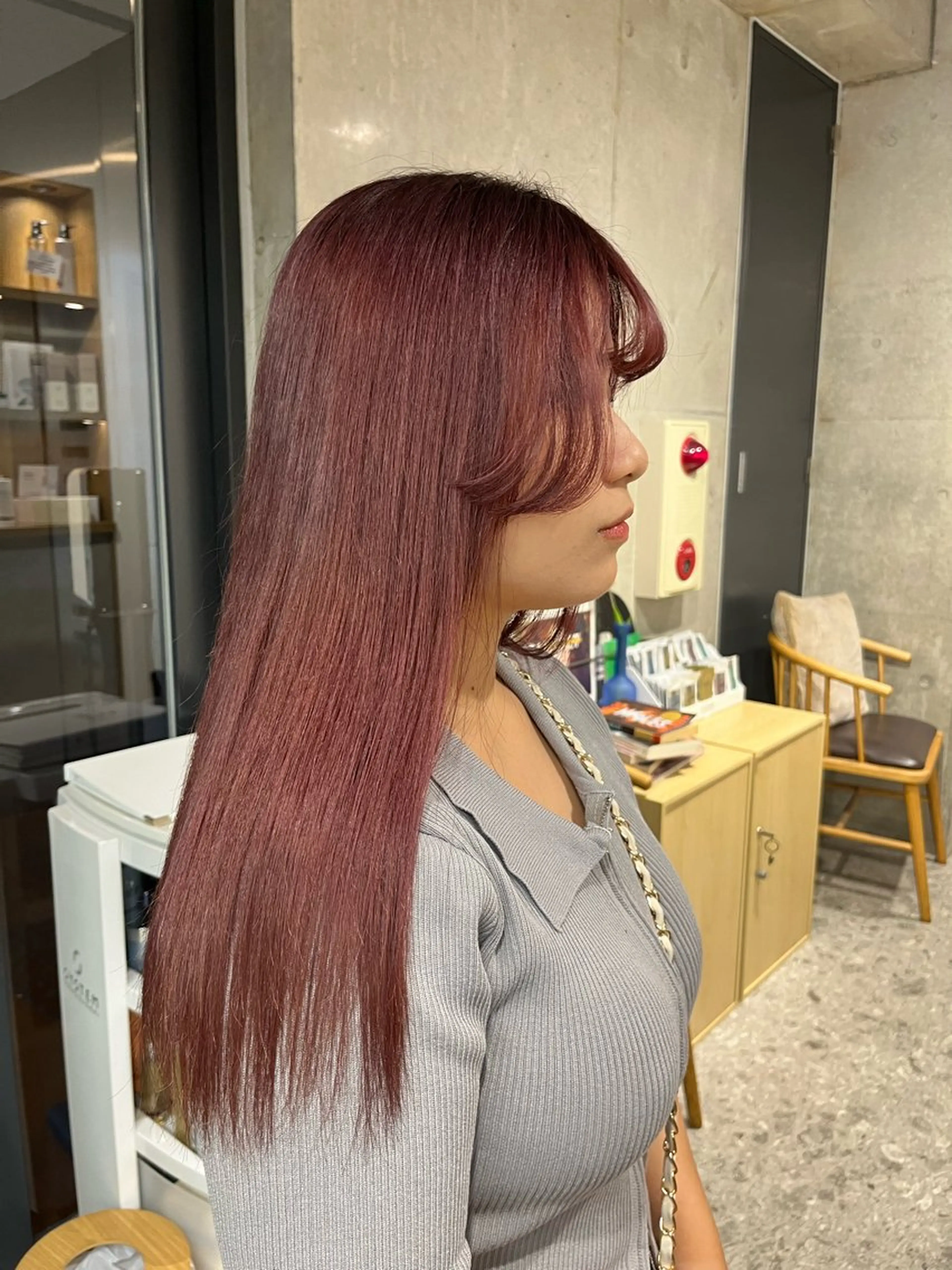 カラー ピンクカラー レッドカラー ️🩵LUFE ayano️🩵のヘアスタイル