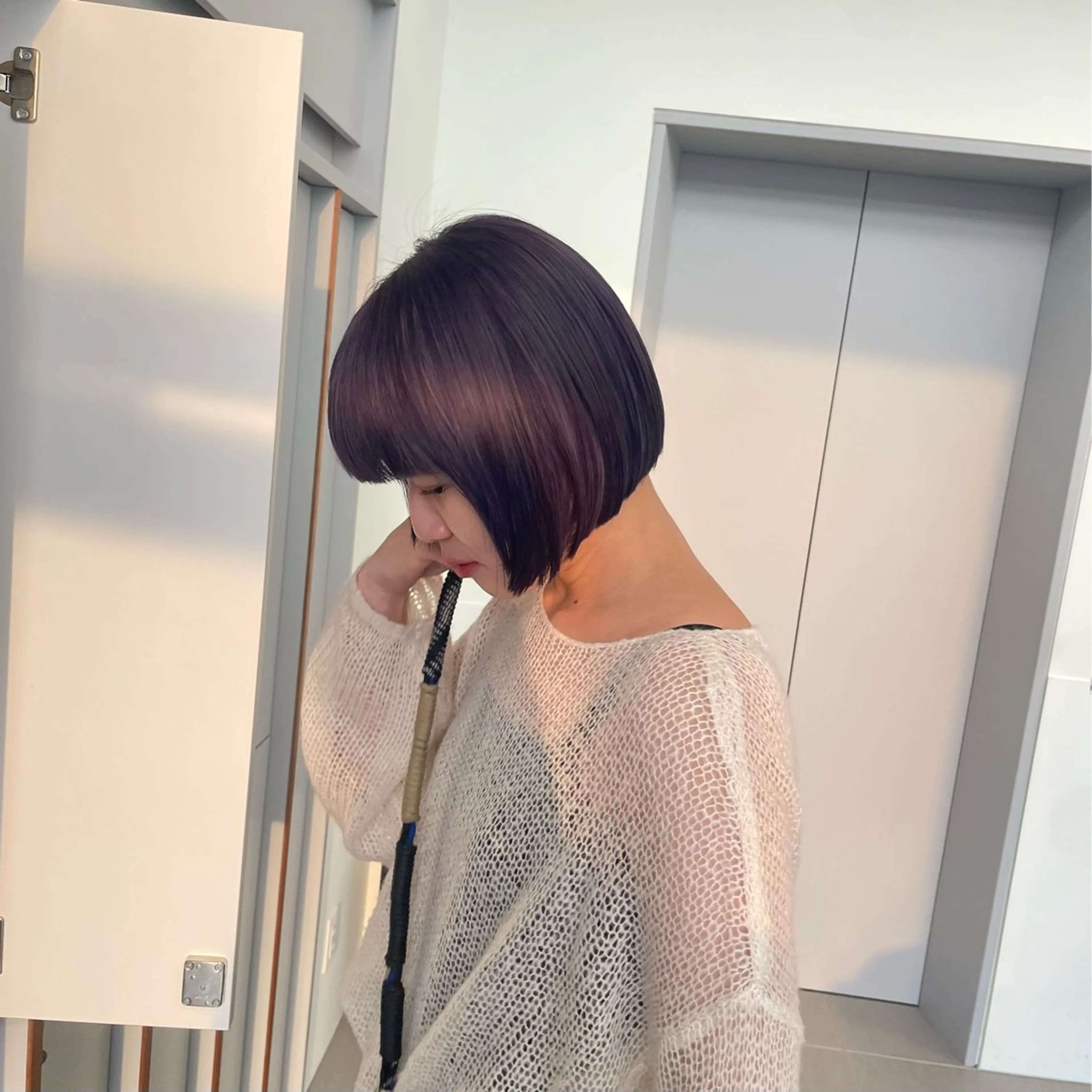 ショート カラー ベージュカラー ブリーチ 透明感カラー ダブルカラー ブリーチ/レイヤー 🌻Mutsumiのヘアスタイル