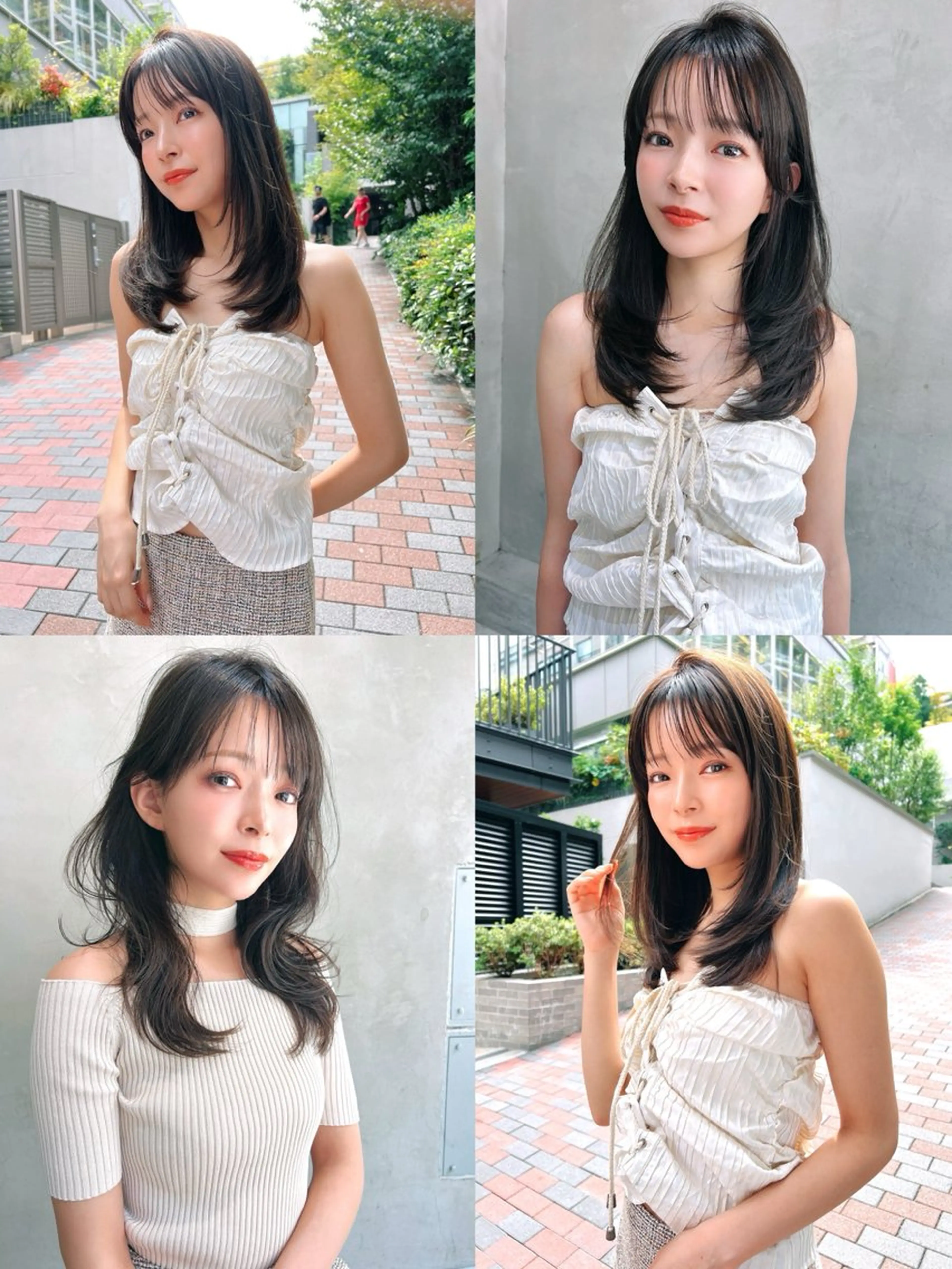 ミディアム カラー カット ヘアカラー トリートメント 髪質改善／艶髪特化 /柔らかさ/清水翔矢のヘアスタイル