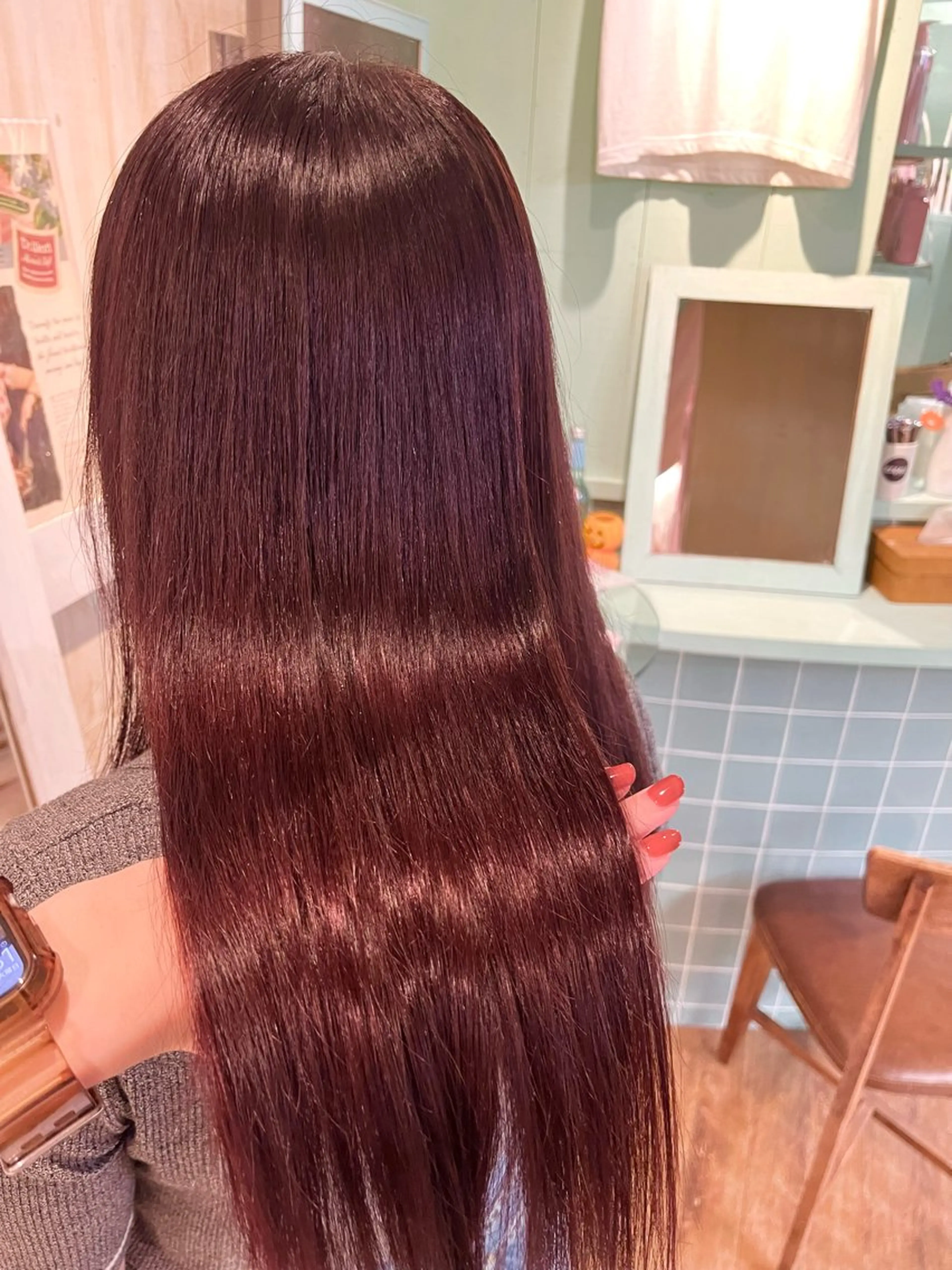 カラー ヘアカラー トリートメント 艶盛れ透明感カラー/ kanna🖤のヘアスタイル