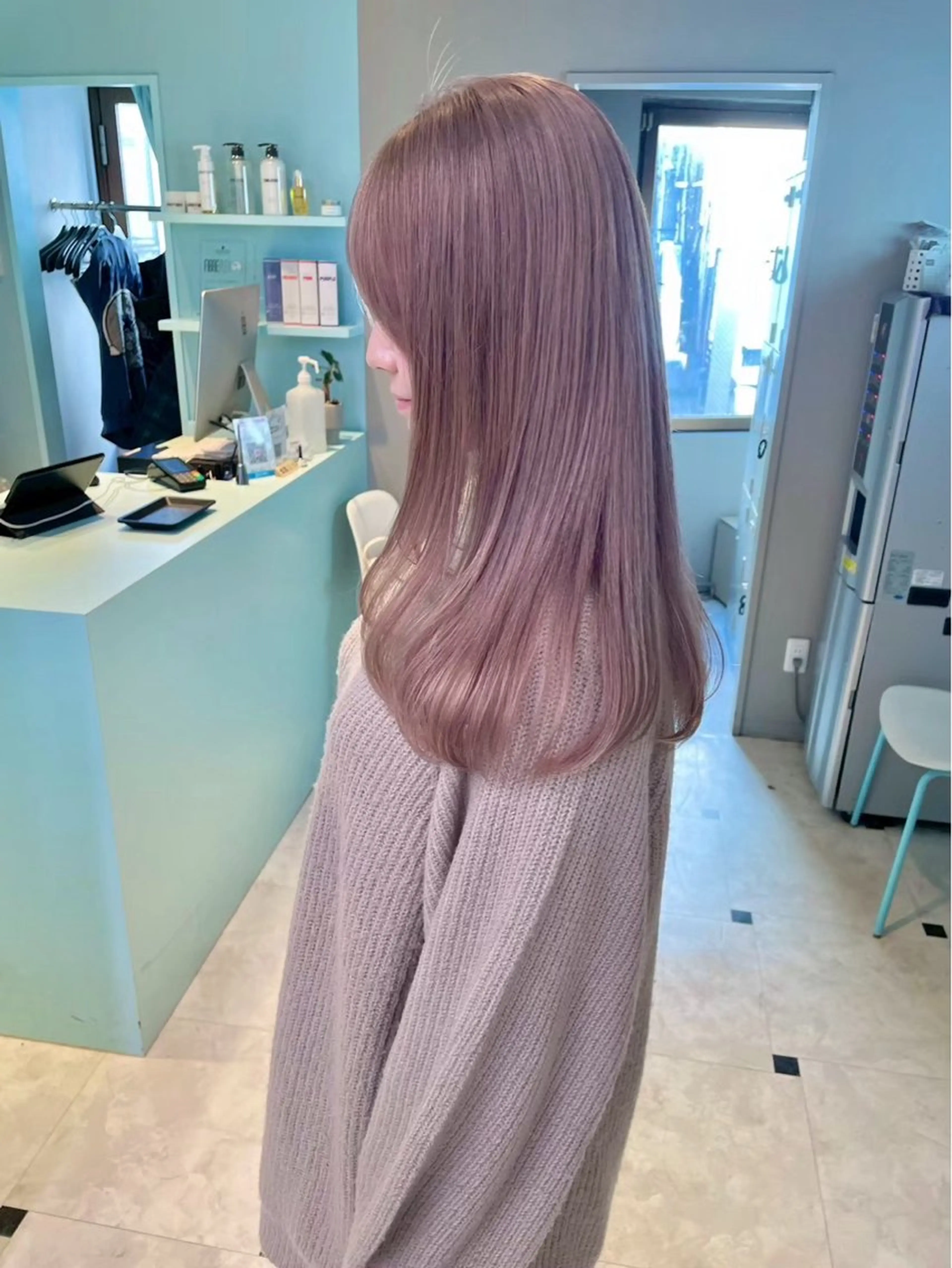 ロング カラー 曲がる縮毛矯正✨️ パーマ🌀 晃哉‎のヘアスタイル