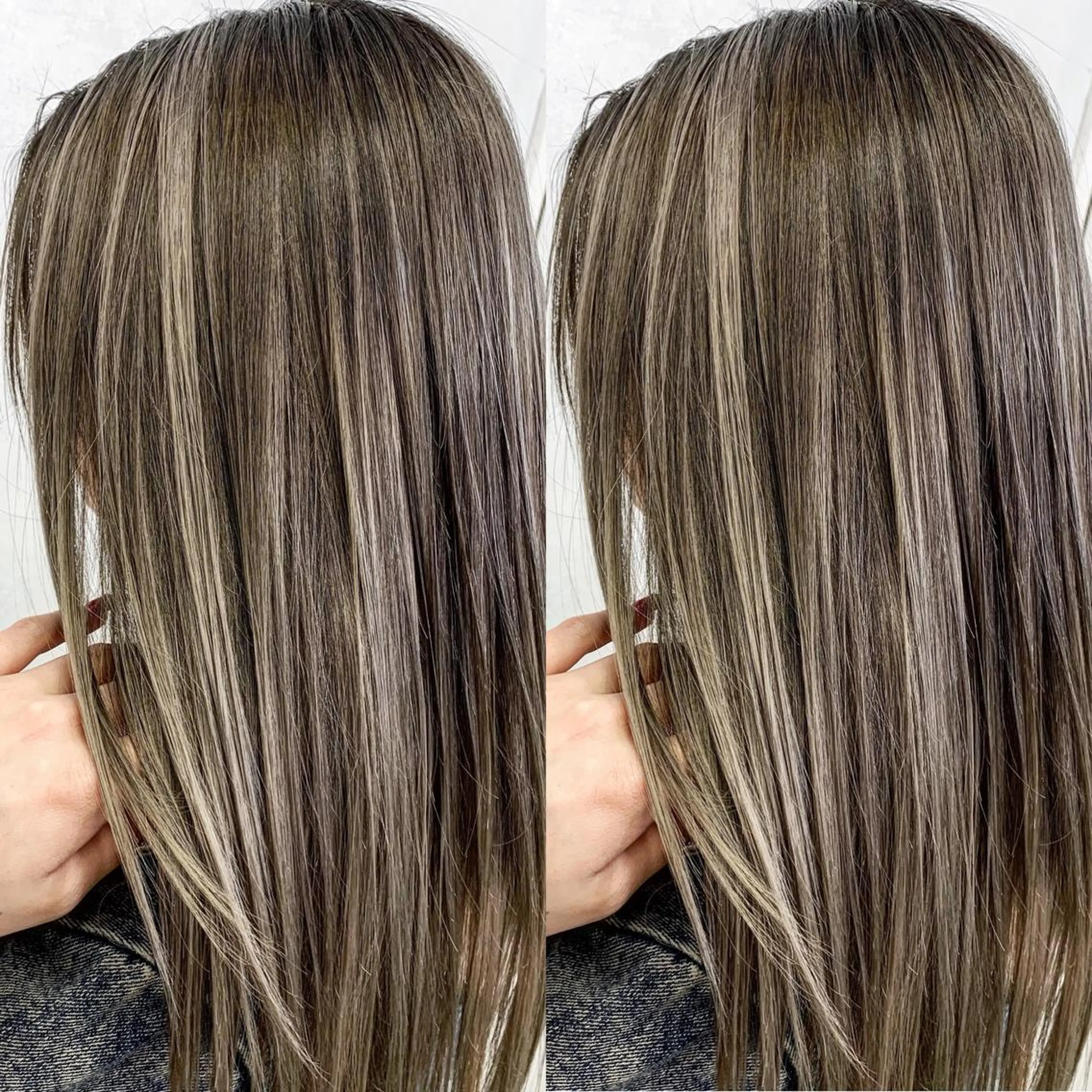 ロング カラー ヘアアレンジ マツエク・マツパ グレージュ ハイライトカラー ハイライト ヘアカラー TATSUYA アートディレクターのヘアスタイル