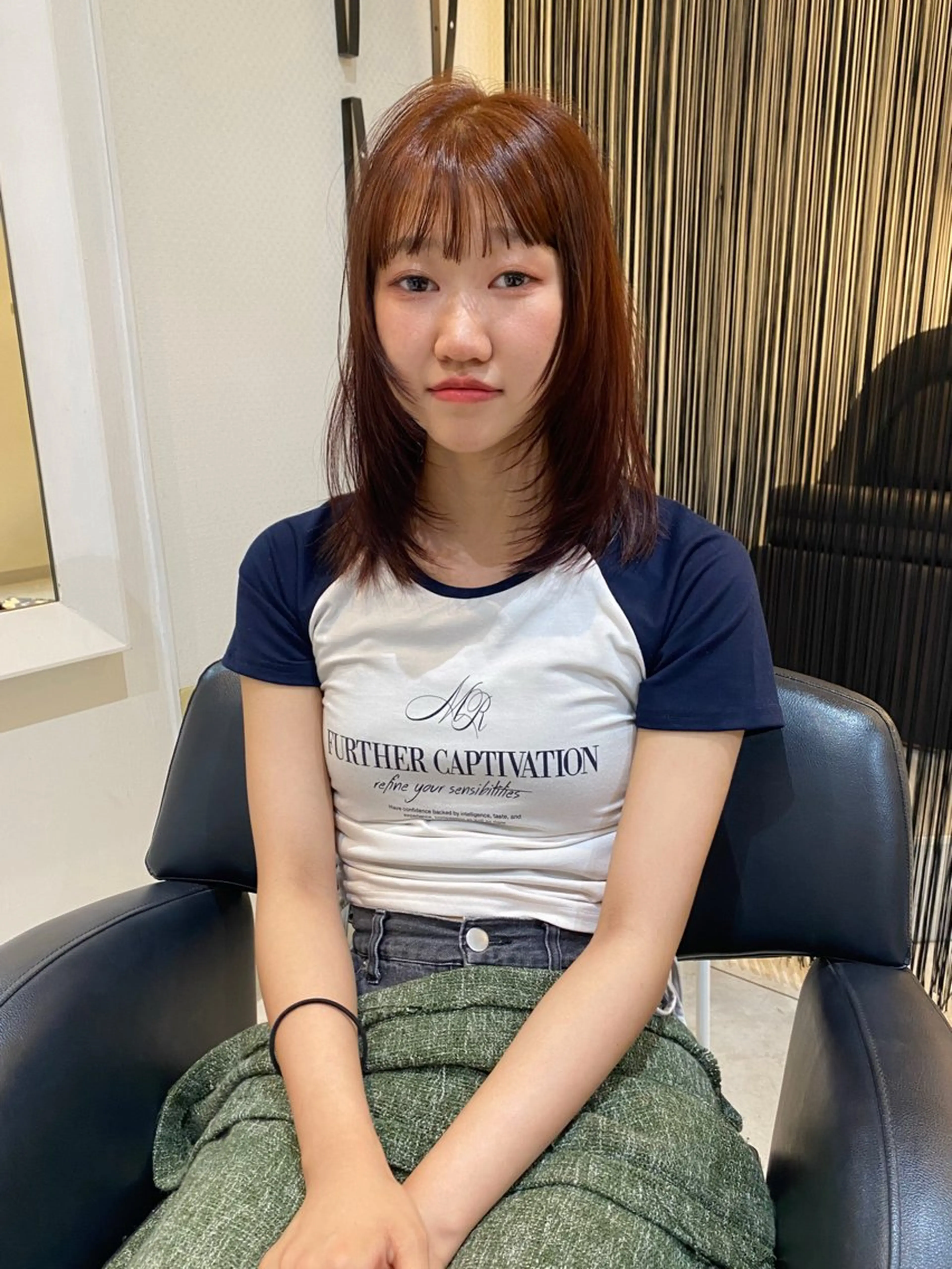 セミロング カラー パーマ 縮毛矯正 カット ヘアカラー 縮毛矯正 トリートメント mai / linoah˚✧のヘアスタイル