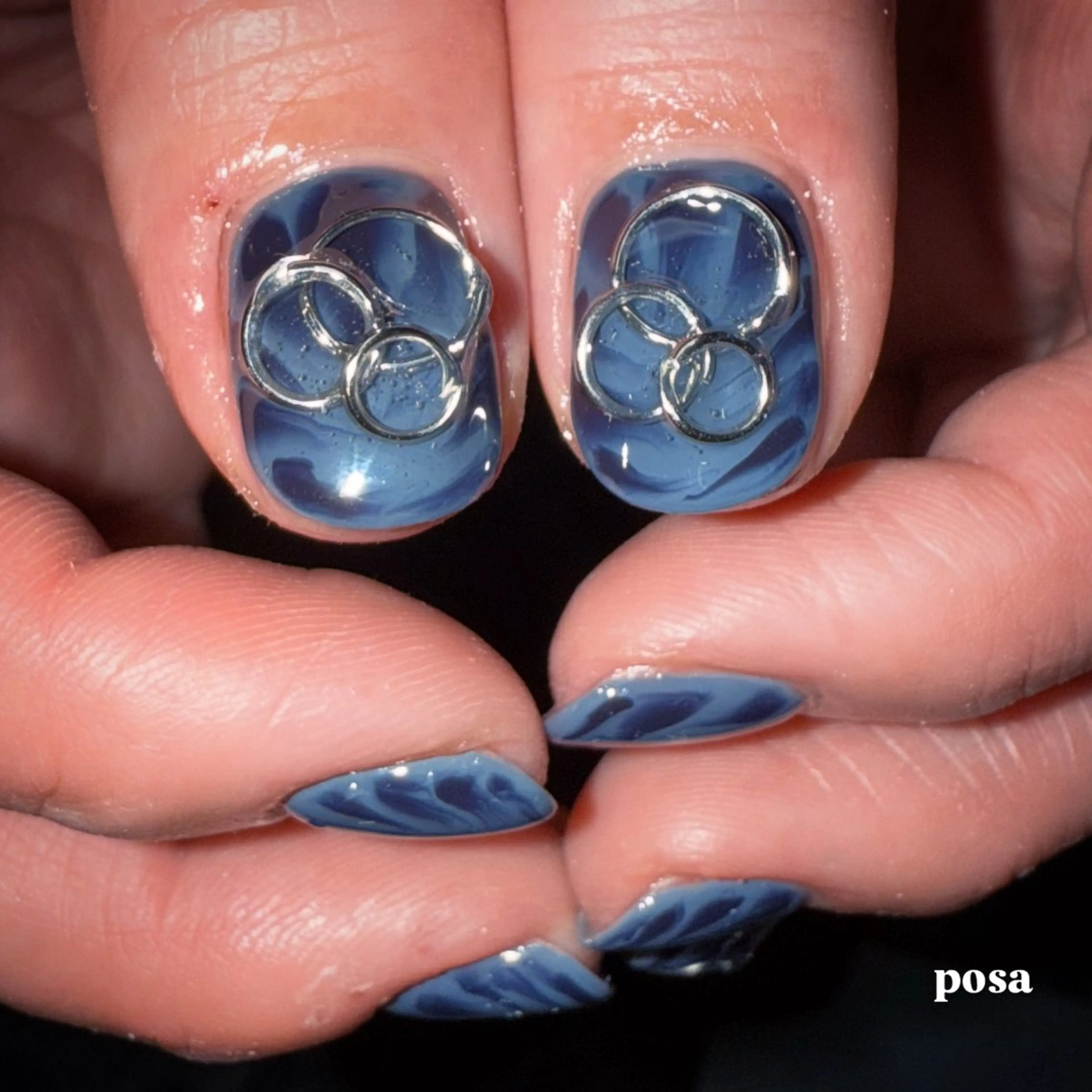 ネイル シンプルネイル ハンドネイル posa nail モエミのネイルデザイン