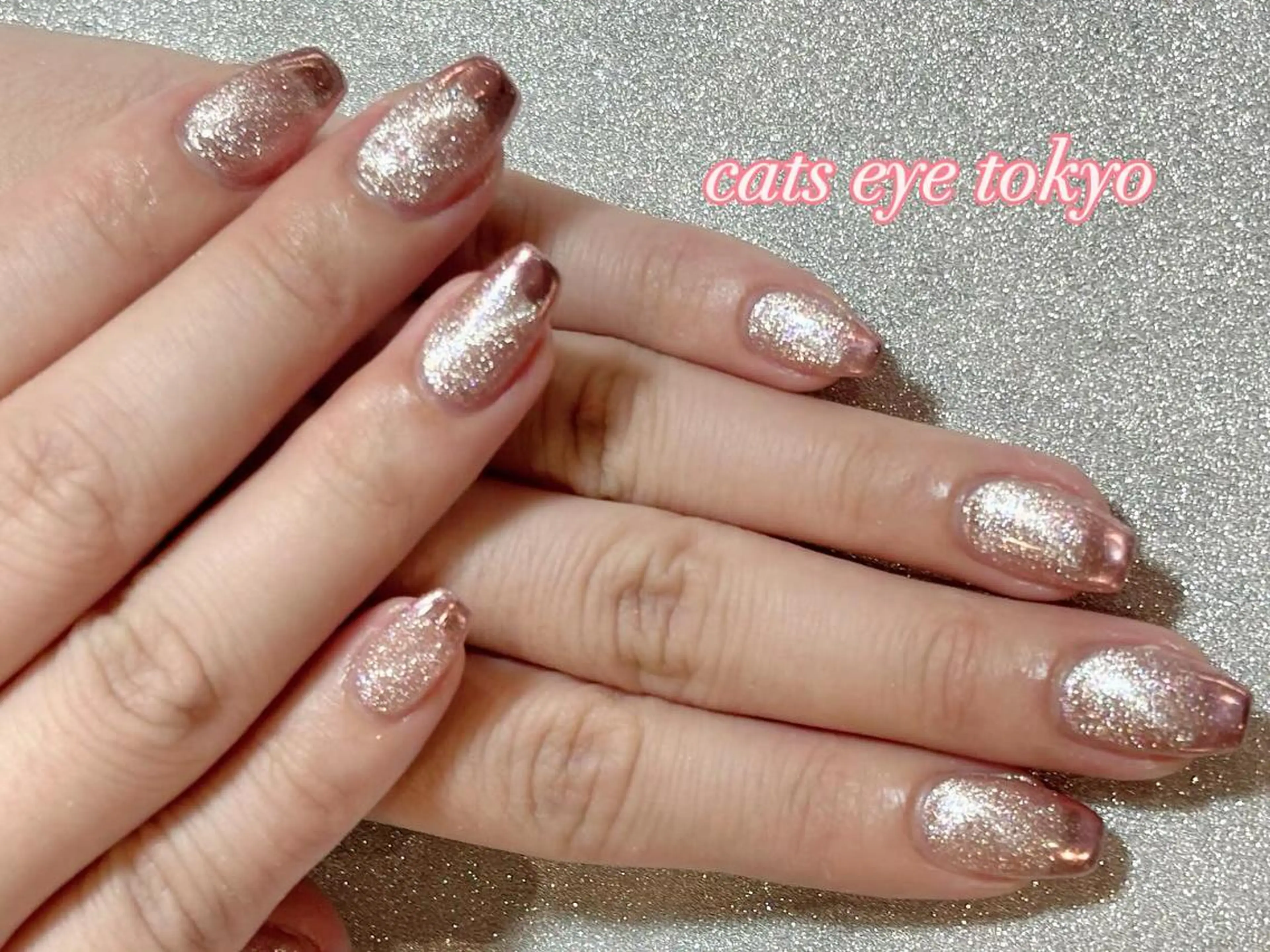 ネイル アートネイル フレンチネイル ジェルネイル キラキラネイル マグネットネイル Cat's eye TOKYO 新宿店のネイルデザイン